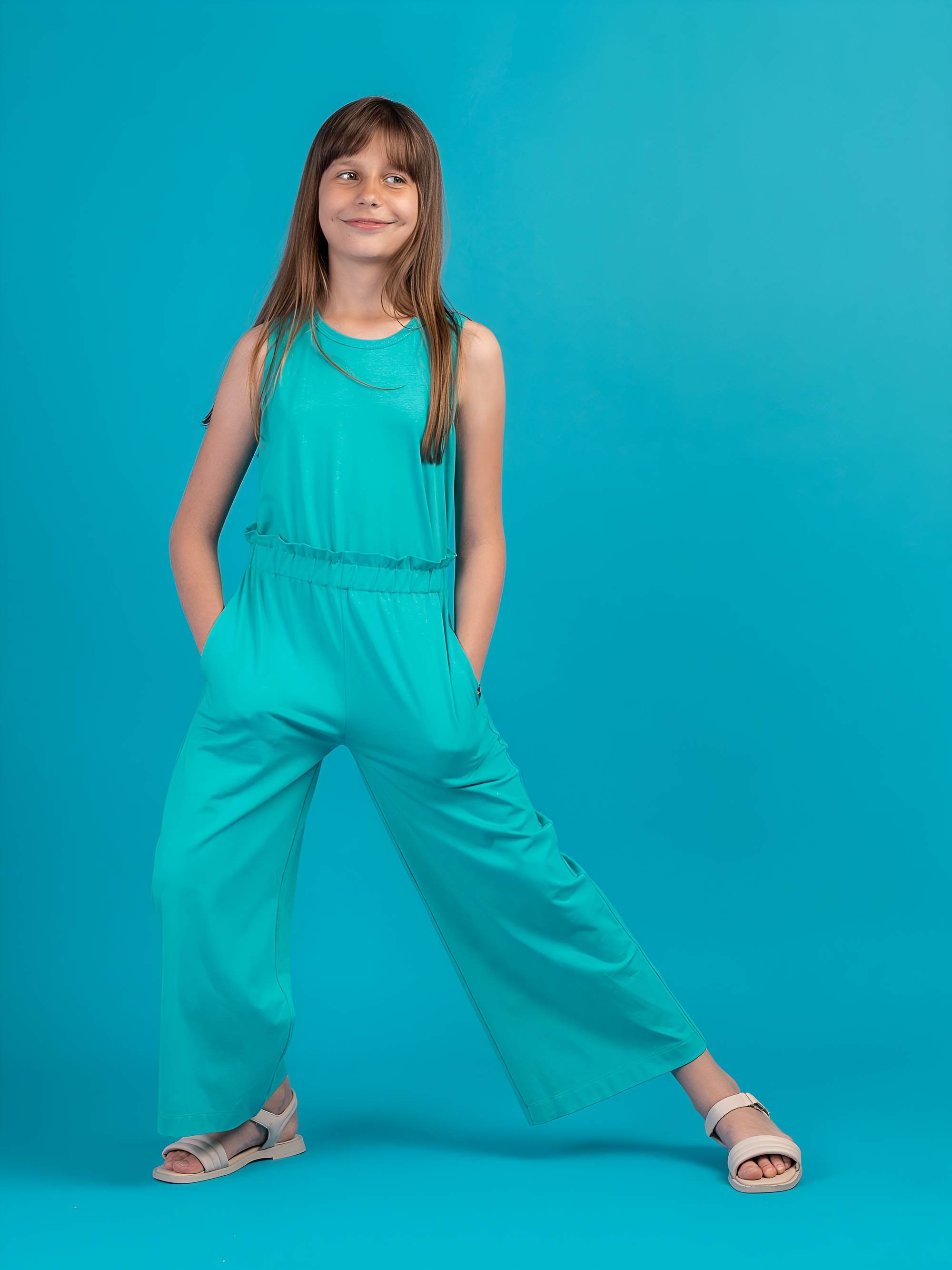 Turkusowe kuloty Junior