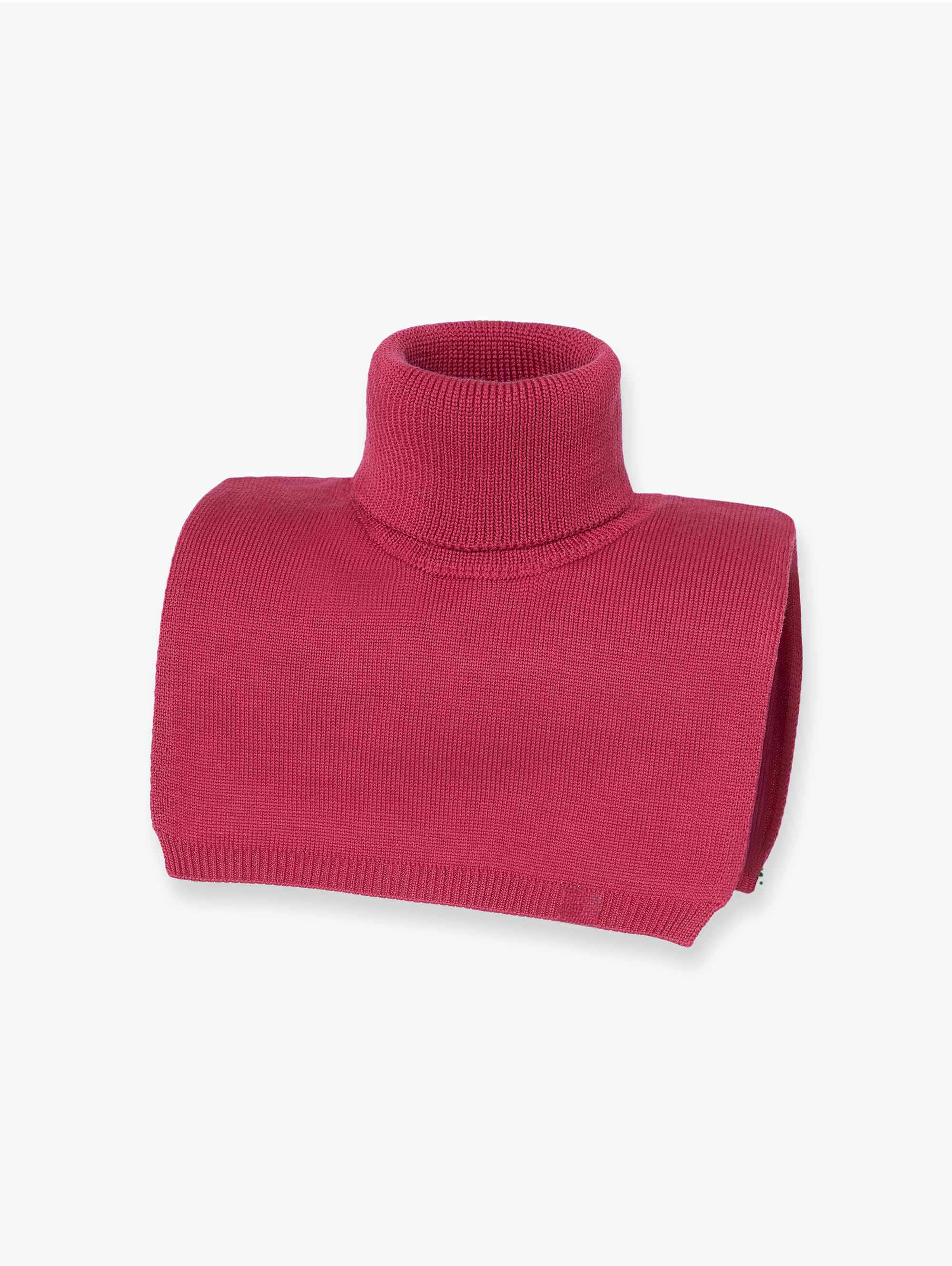 Malinowy golf merino bez podszewki