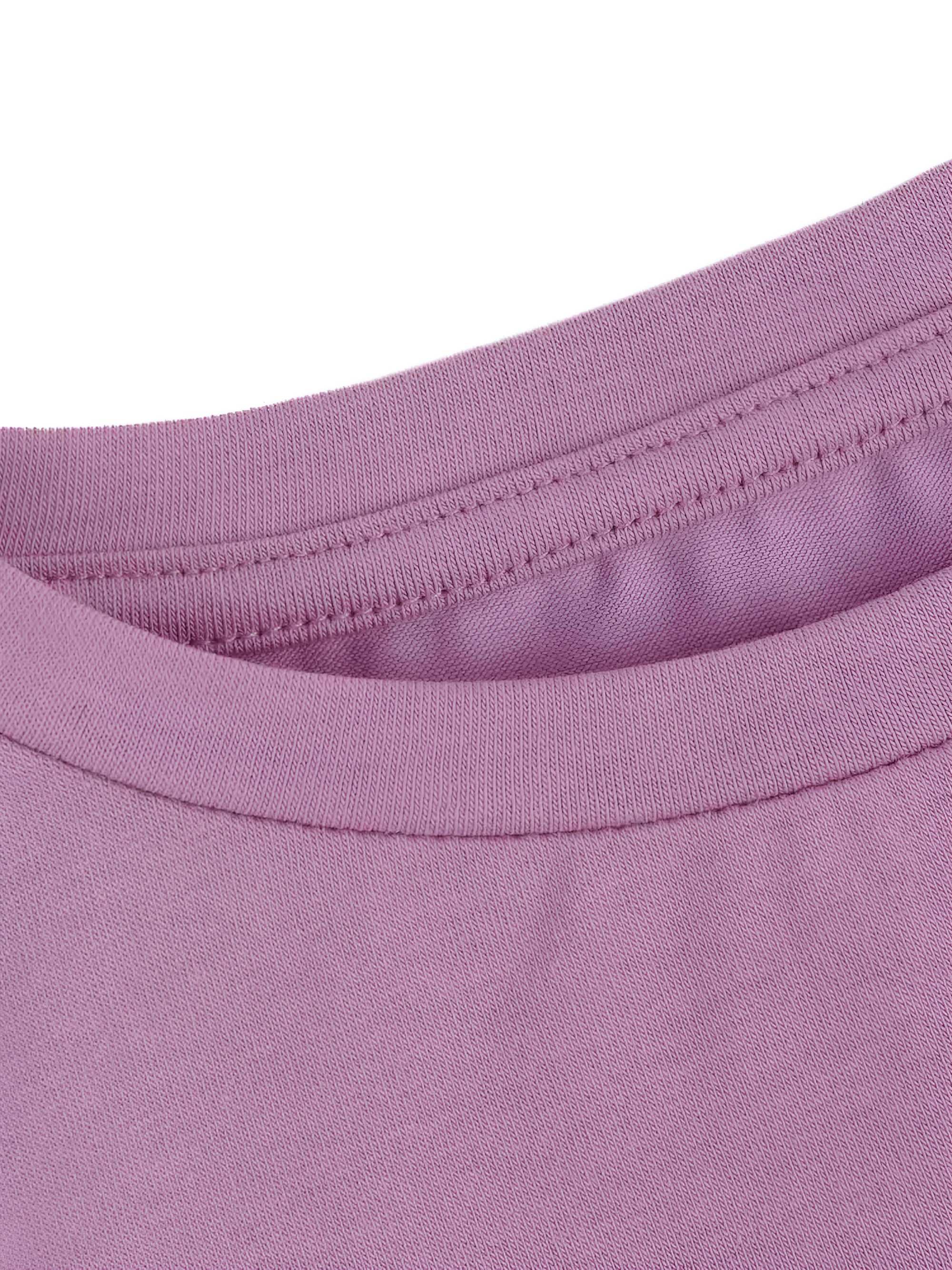 Light purple ruffle short sleeve blouse