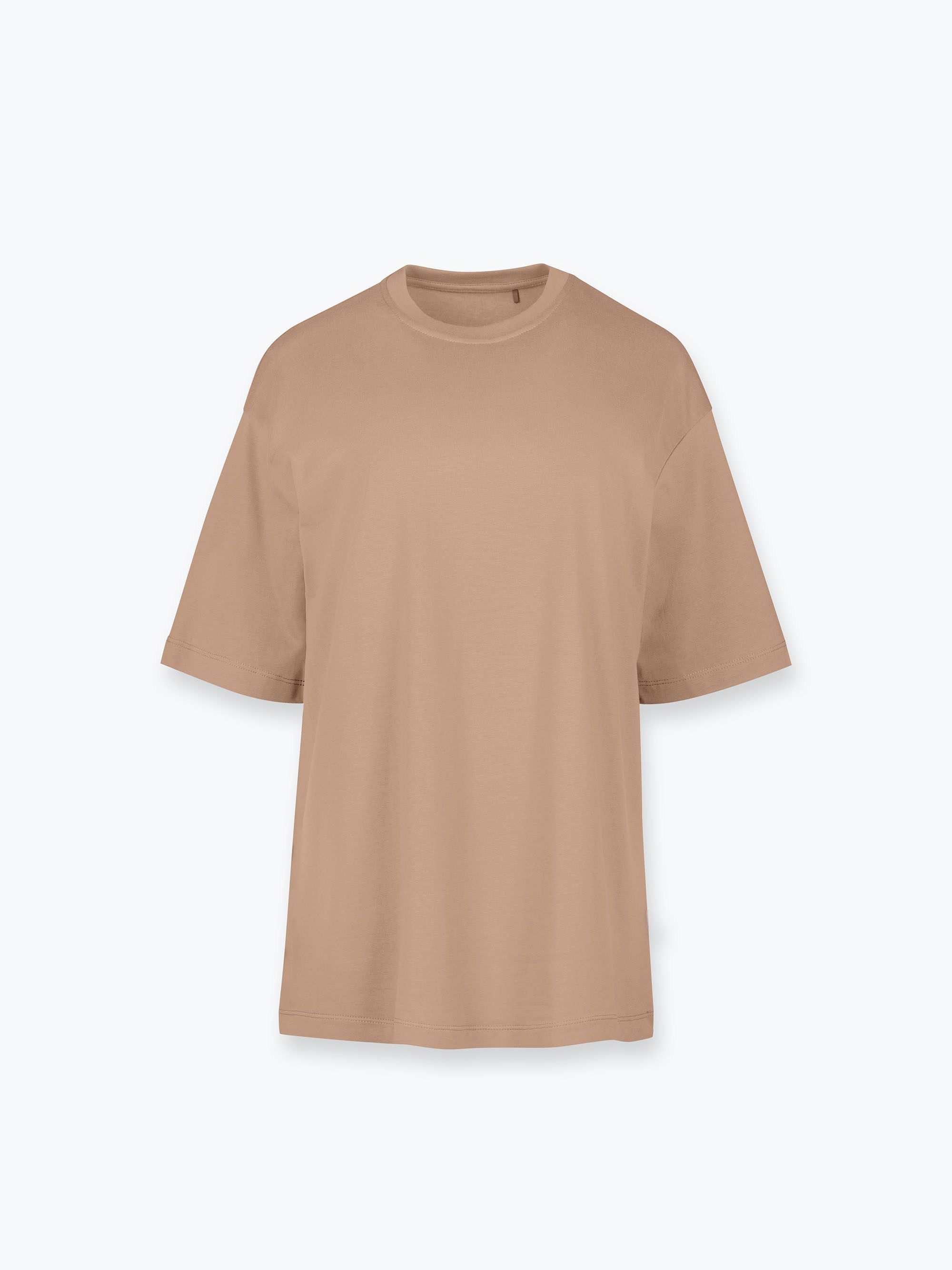 Mocha mousse T-shirt oversize damski