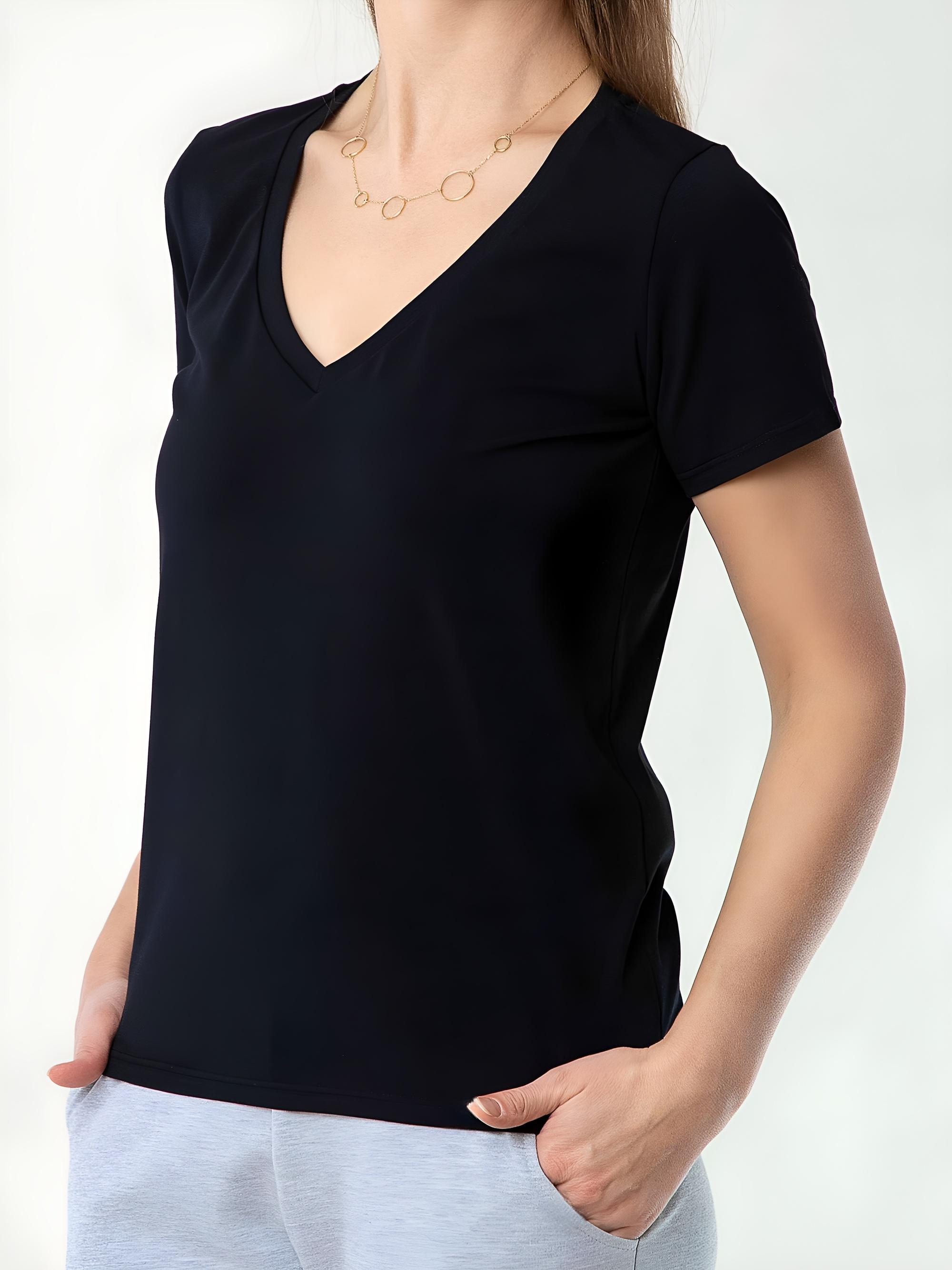Czarny T-shirt damski