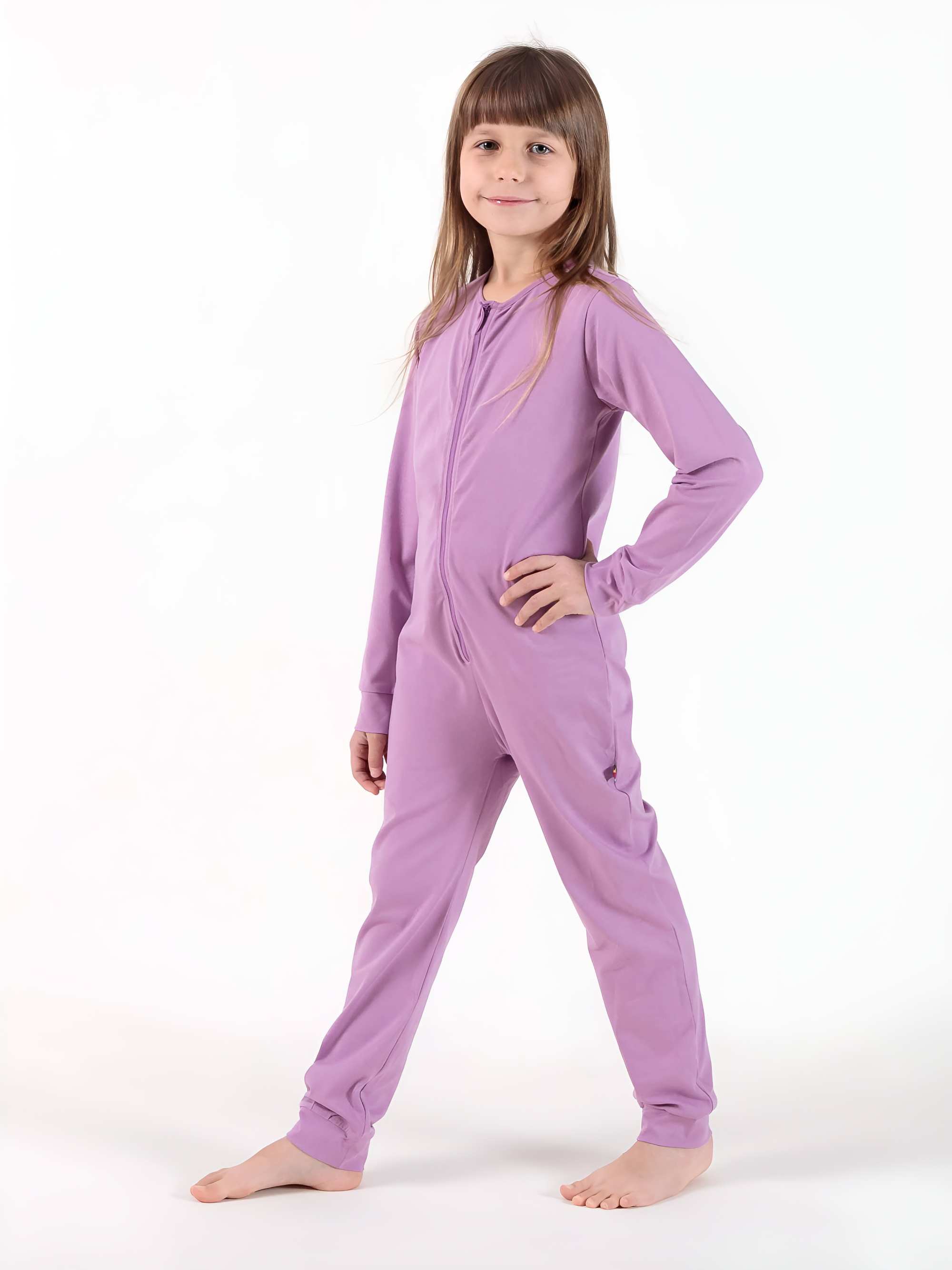 Light purple romper sleeping suit
