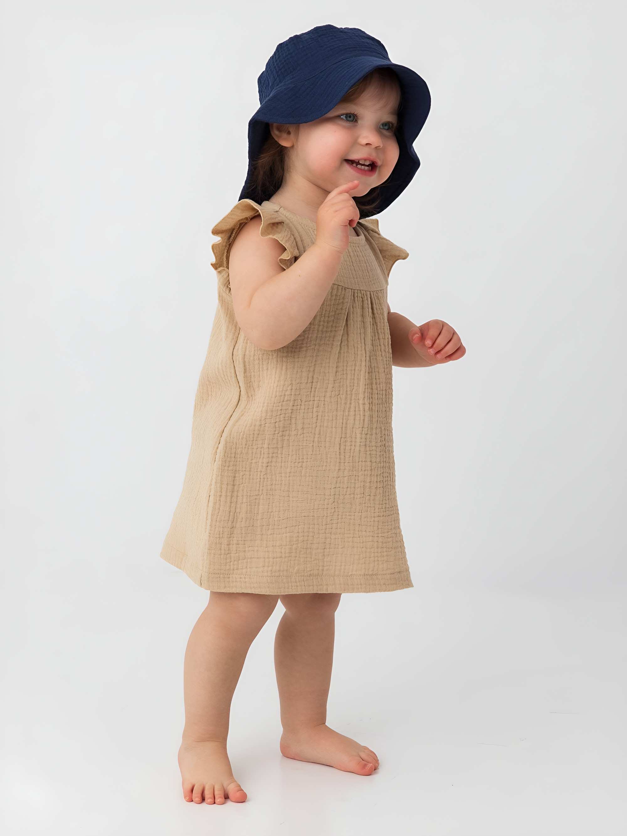 Beige muslin dress Baby