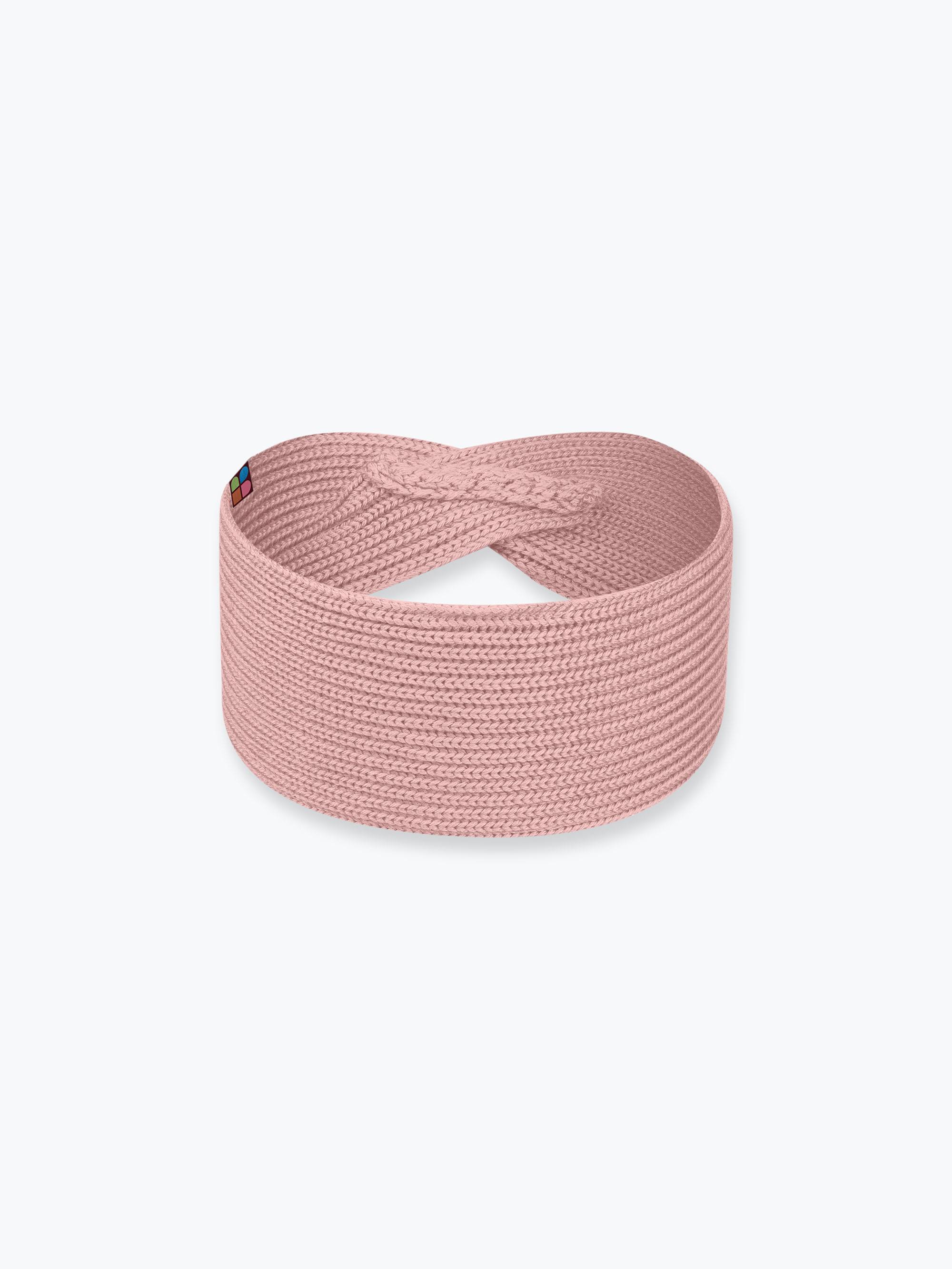 Powder pink merino wool headband