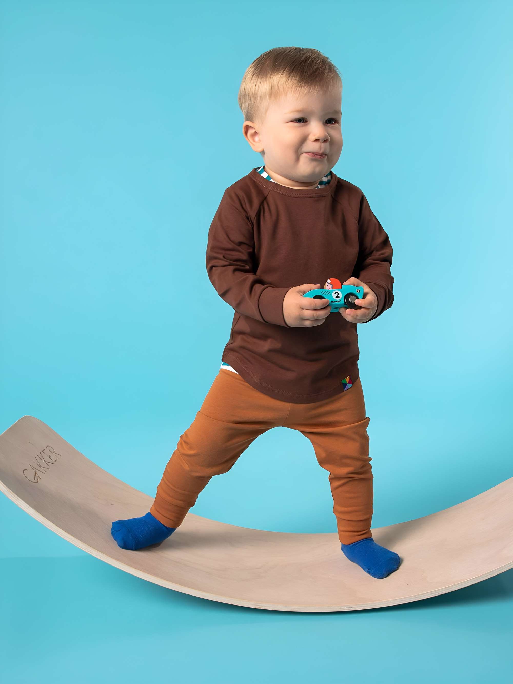 Caramel jersey pants