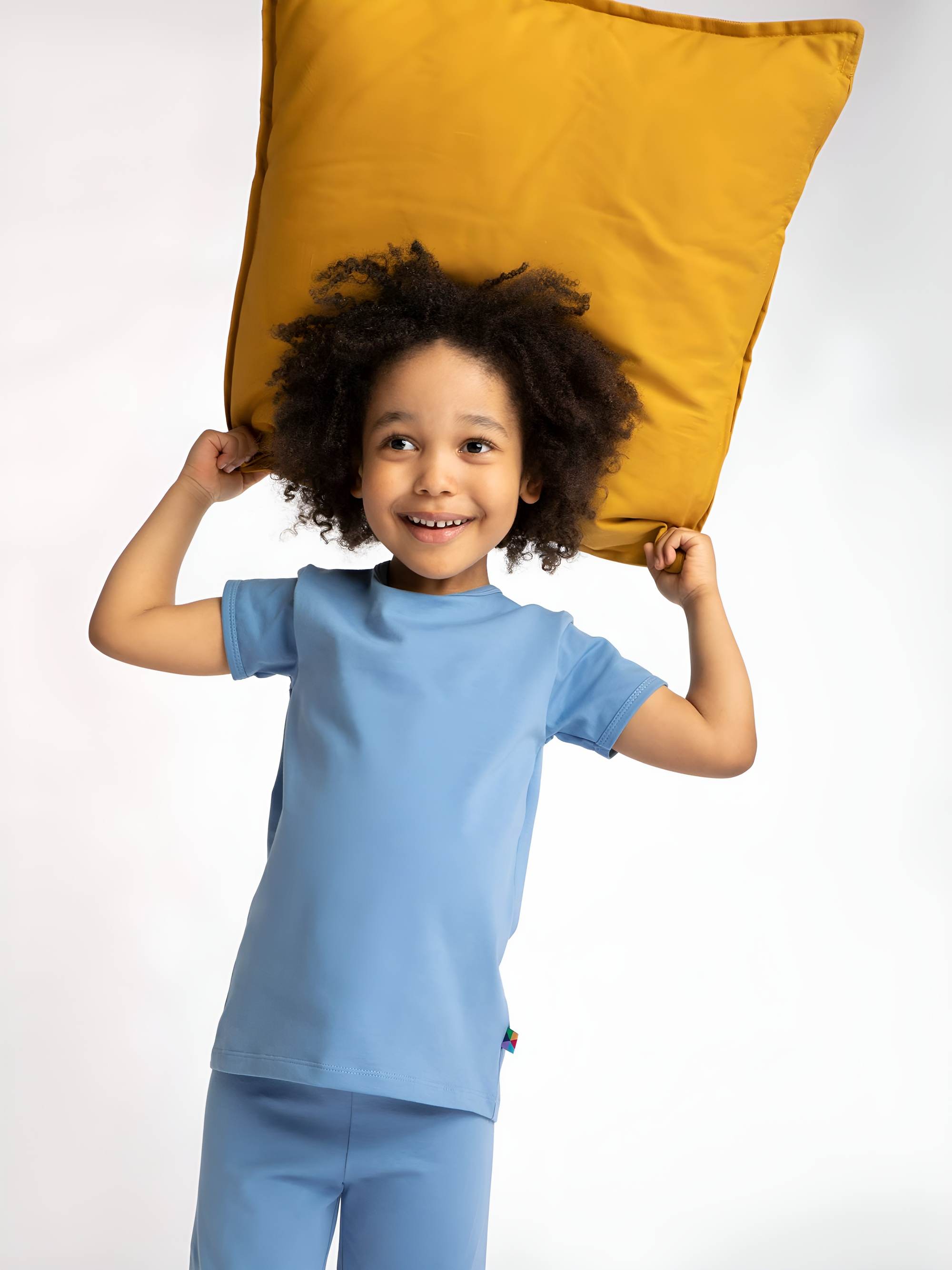 Sky blue short sleeve pyjamas