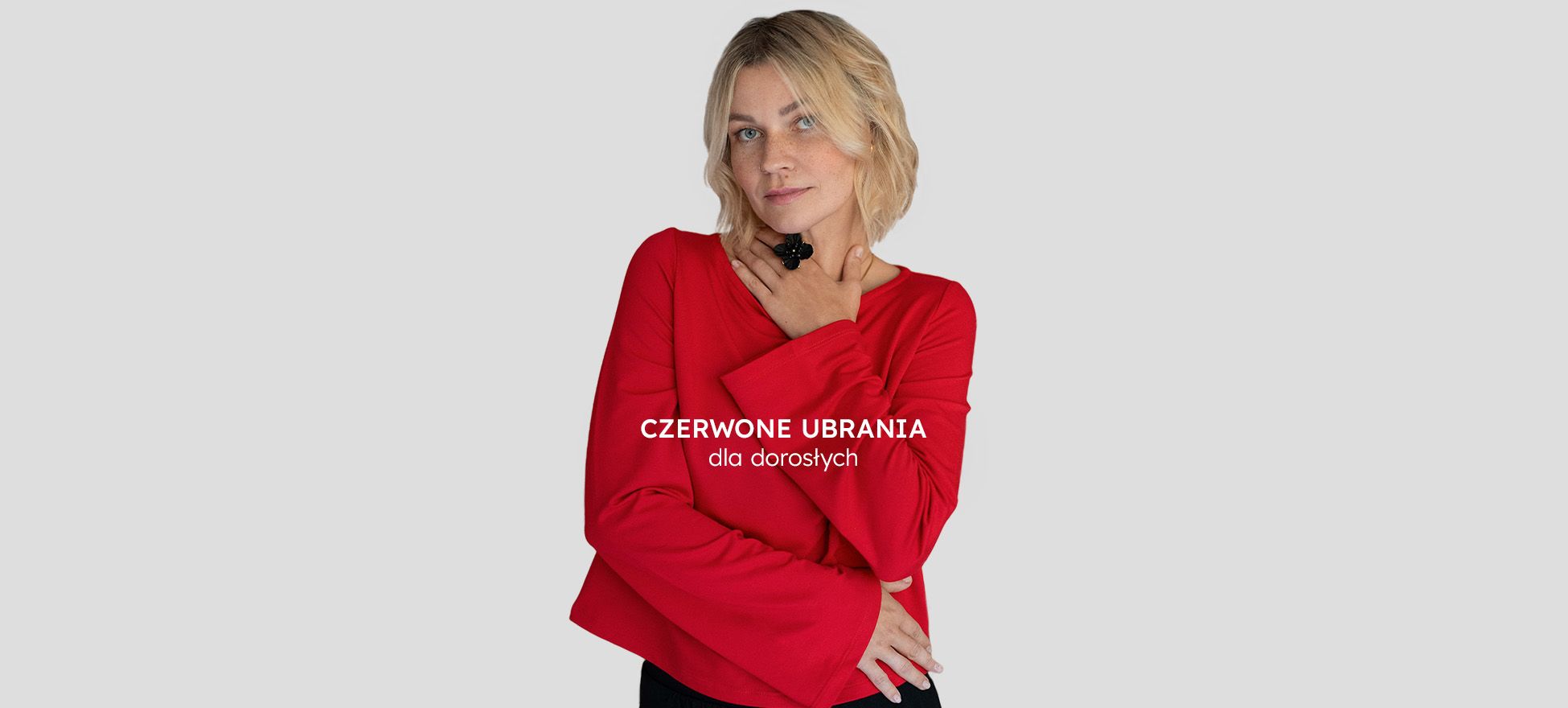 ubrania dorośli czerwone