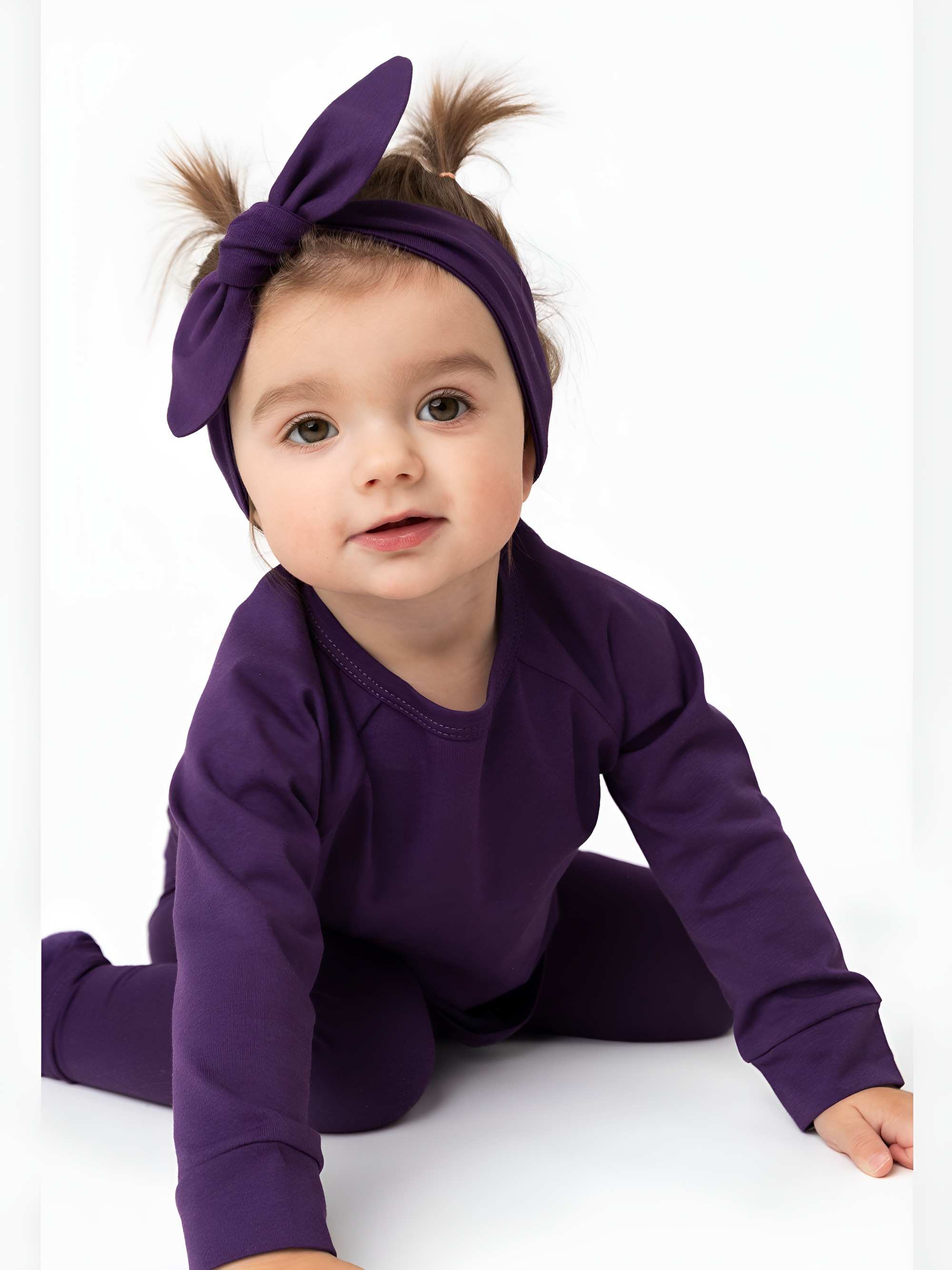 Fioletowe legginsy