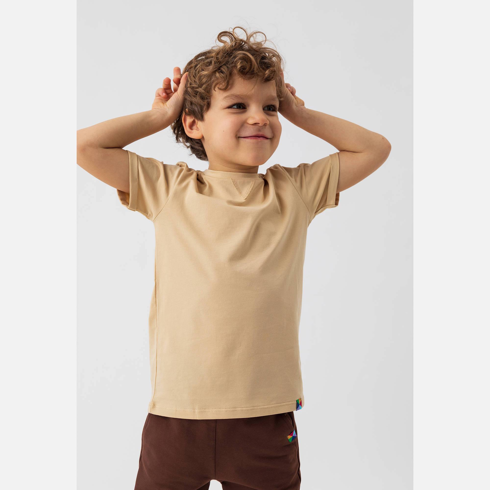 Beżowy T-shirt