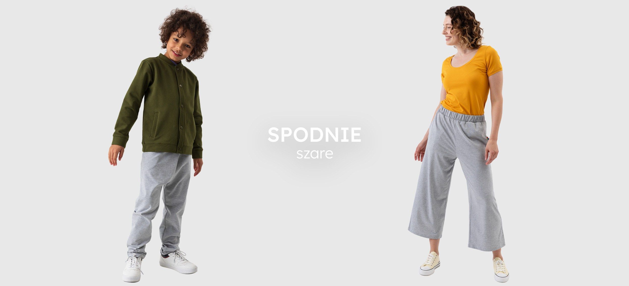 szary spodnie