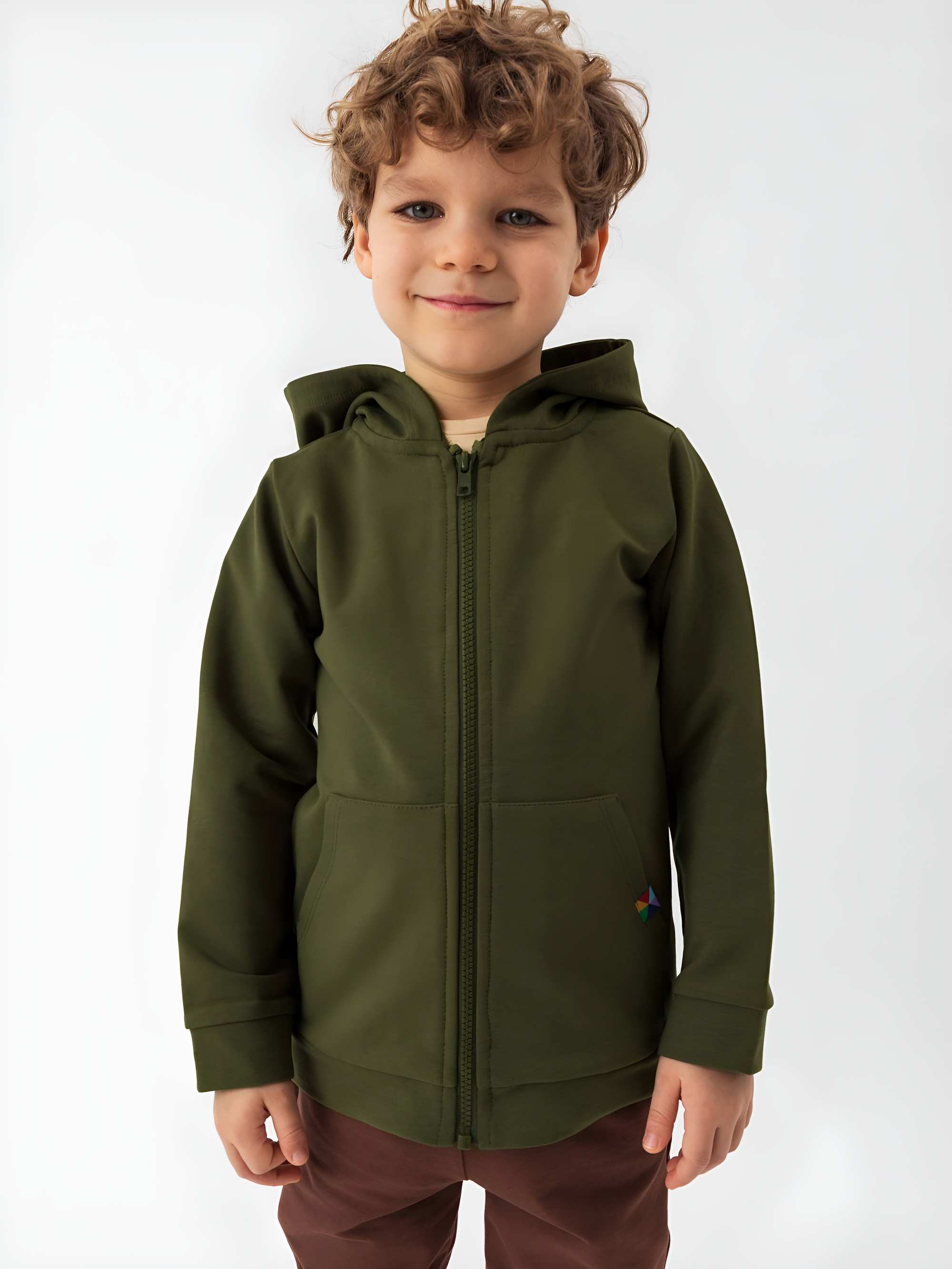 Khaki bluza z kapturem