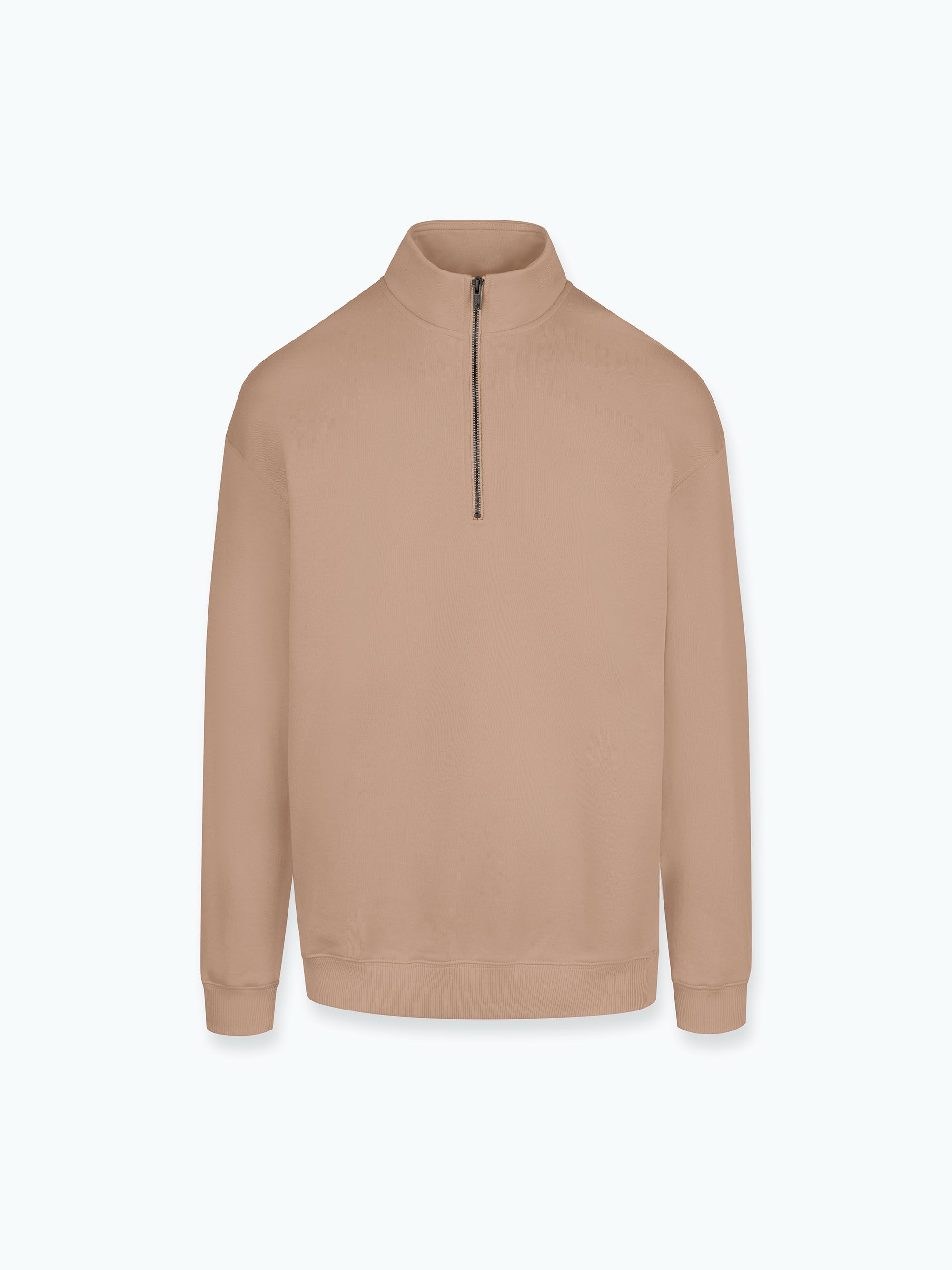 Mocha mousse bluza przez głowę ze stójką