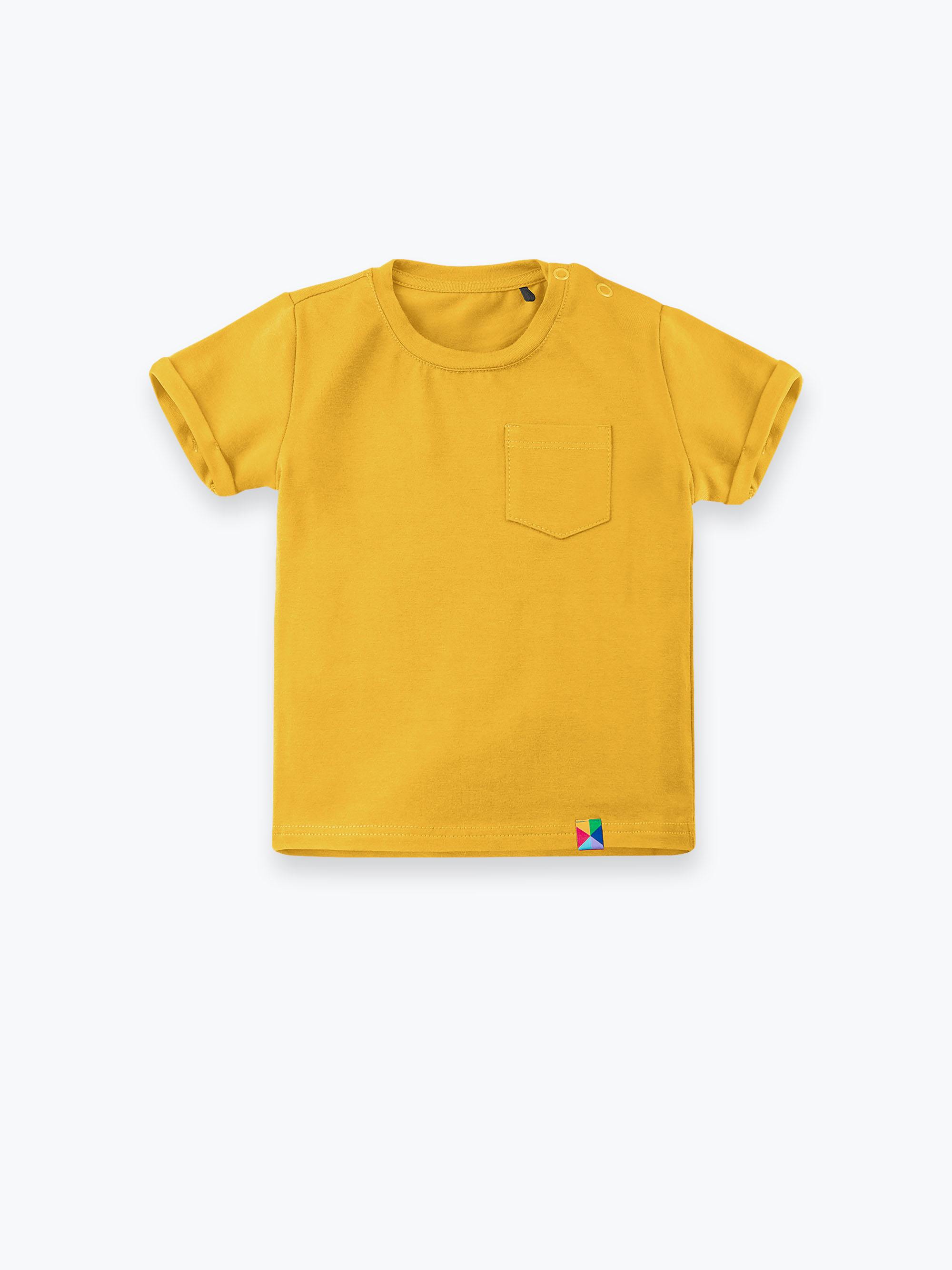 Musztardowy T-shirt