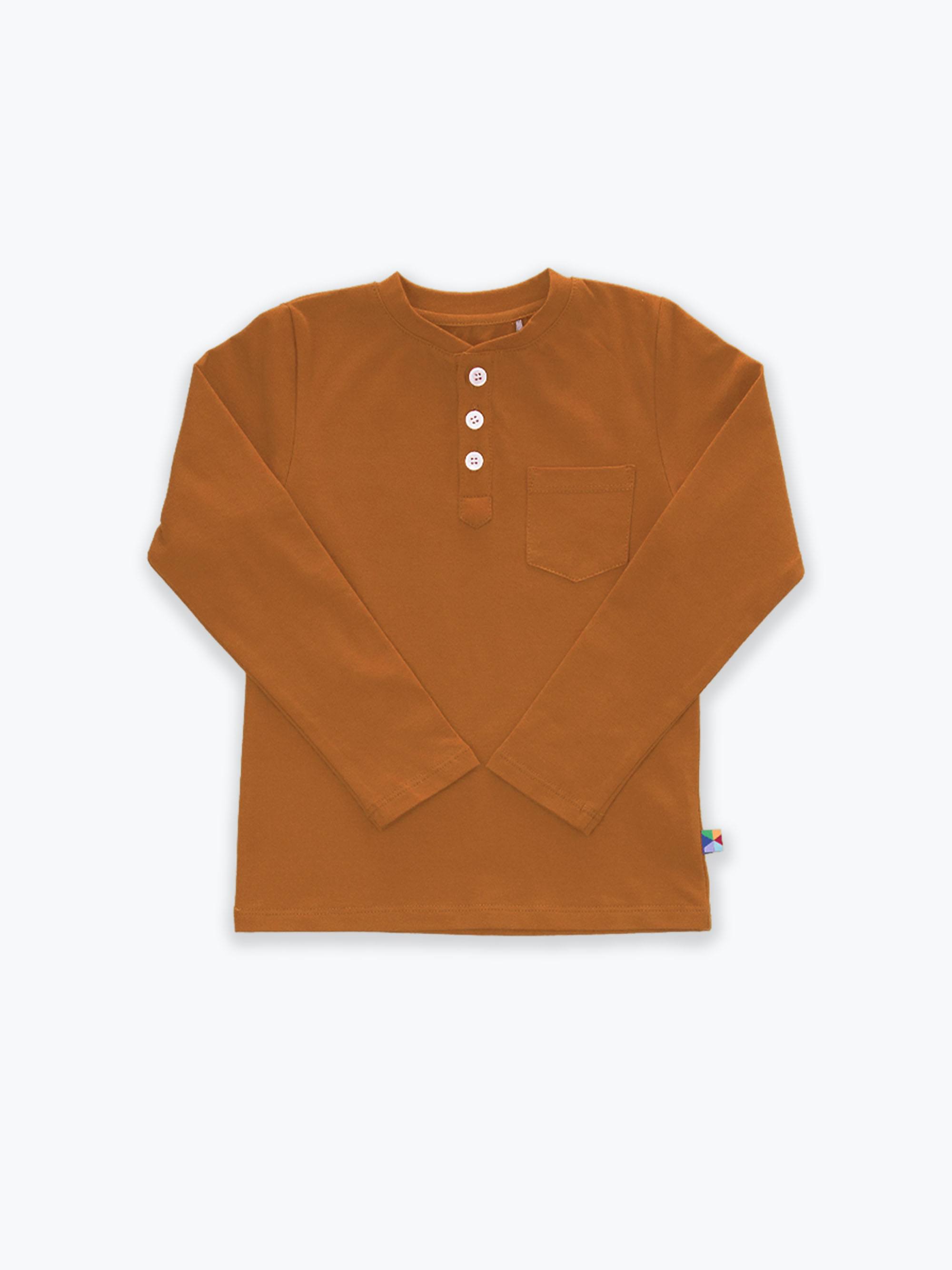 Karmelowa koszulka henley