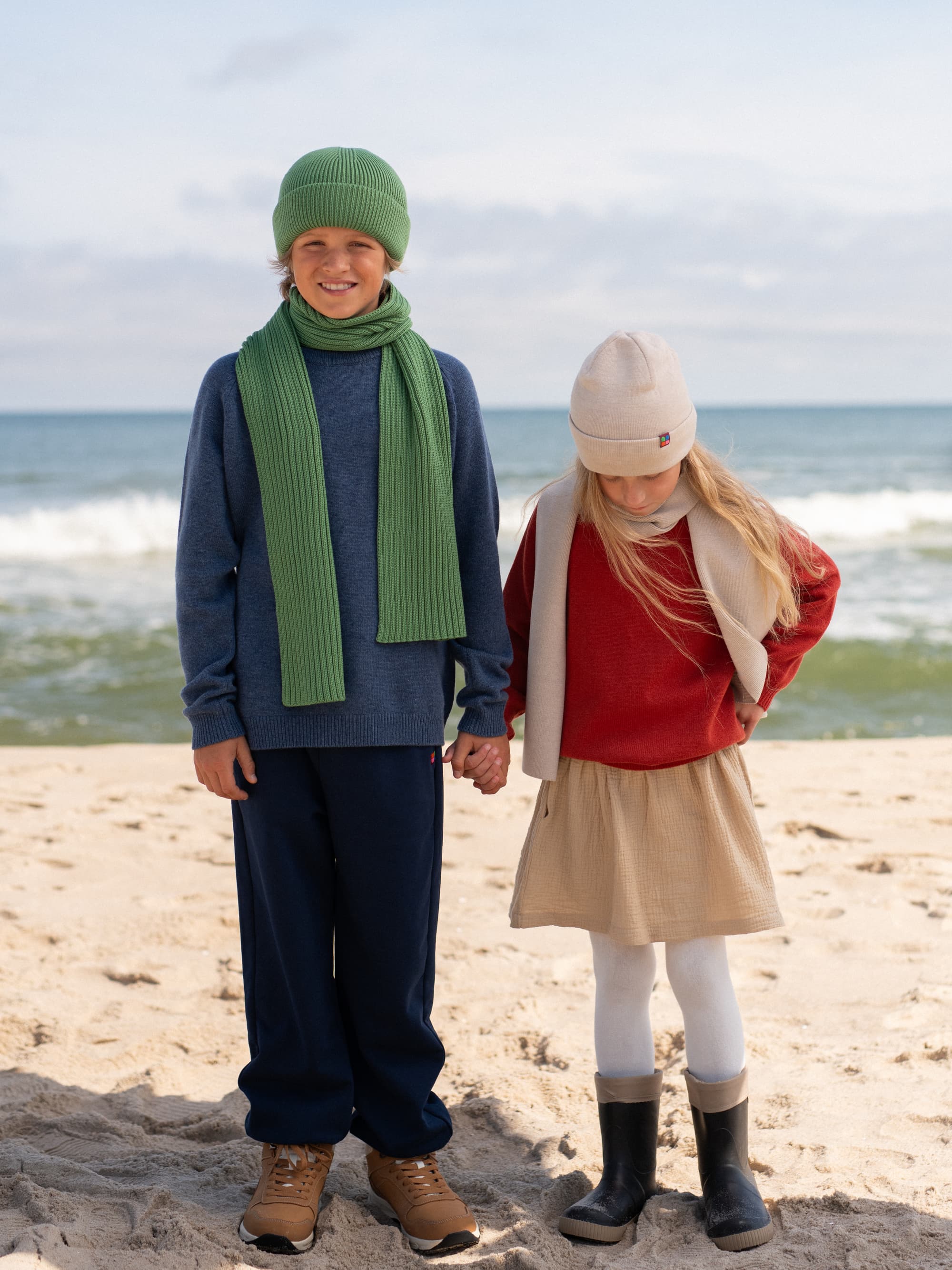 Light green Merino Wool Scraf