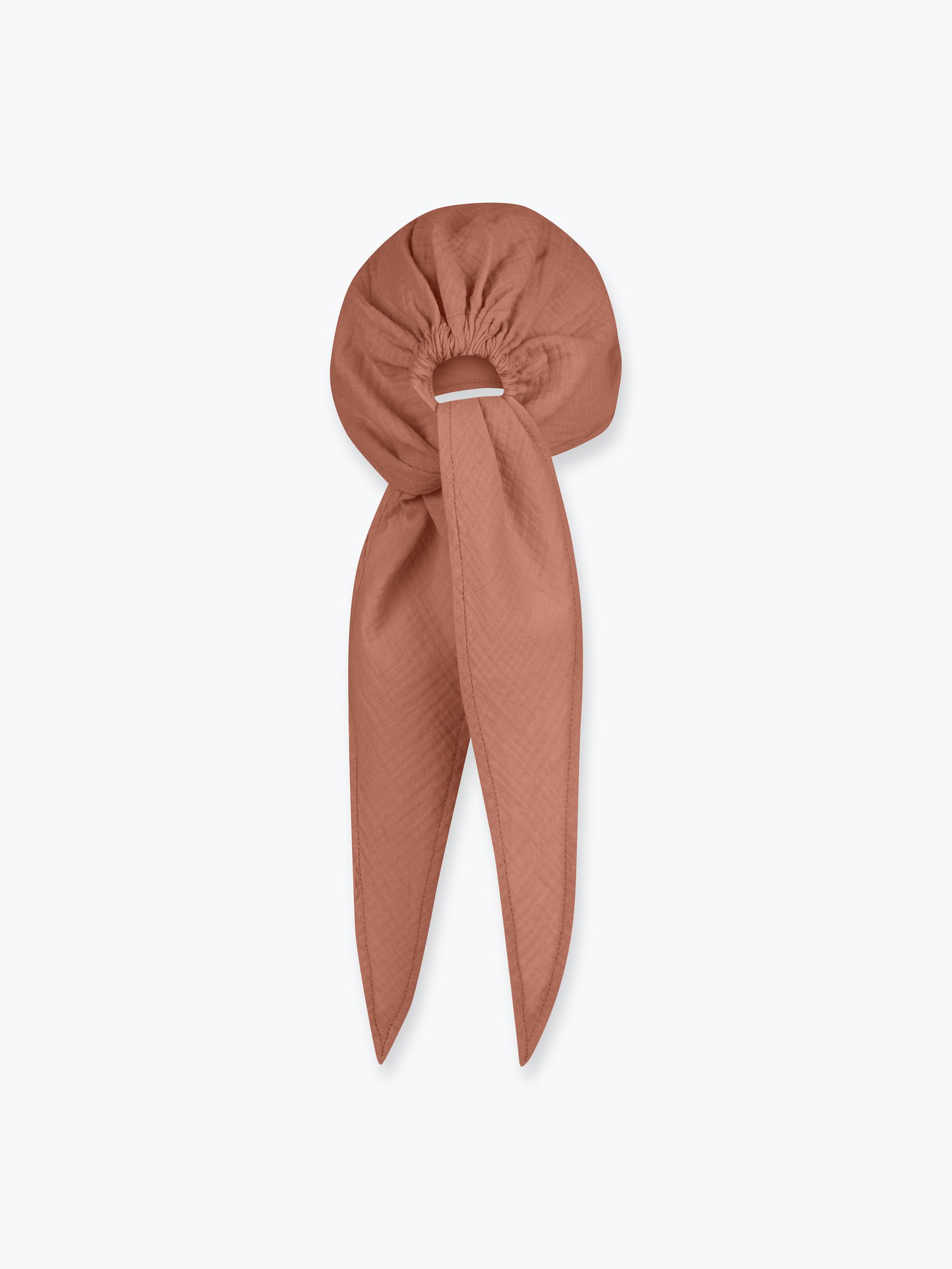 Karmelowa bandana muślinowa