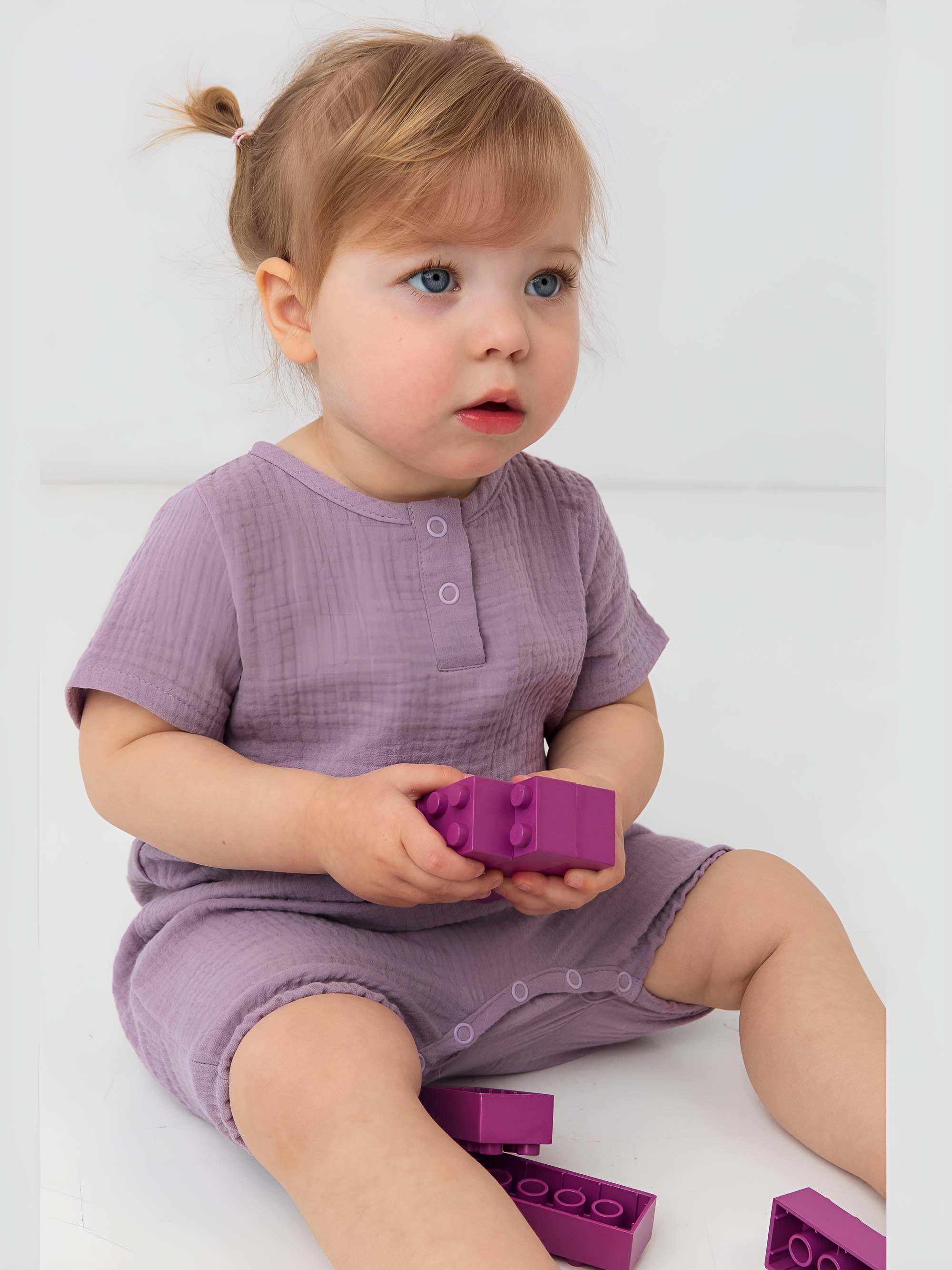 Heather muslin romper Baby