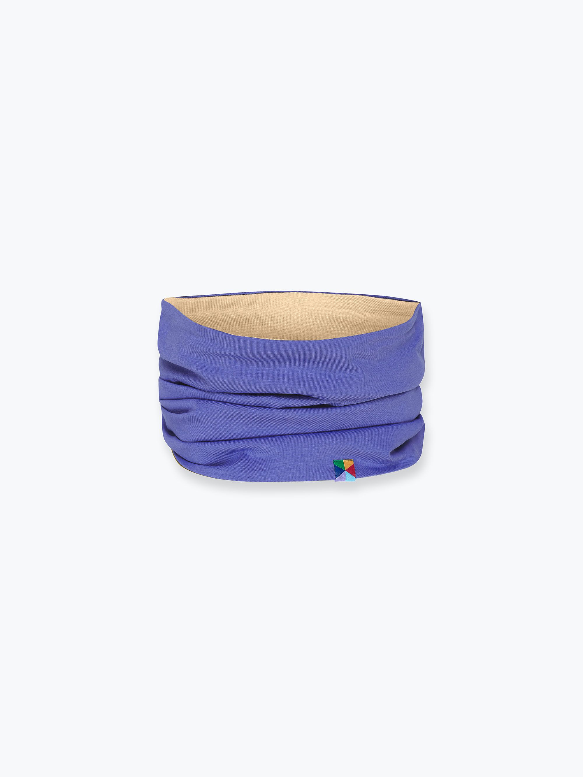 Very peri - beige reversible neck warmer Junior