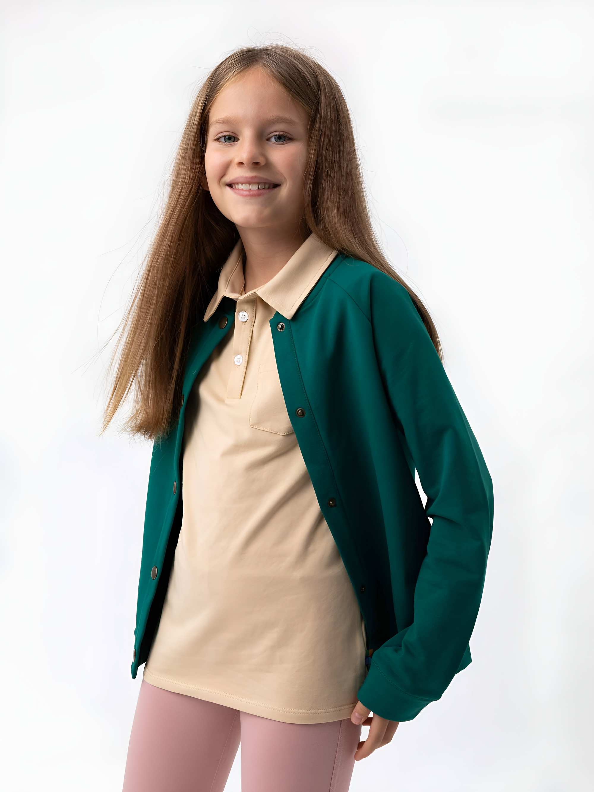 Butelkowozielona bluza bomber