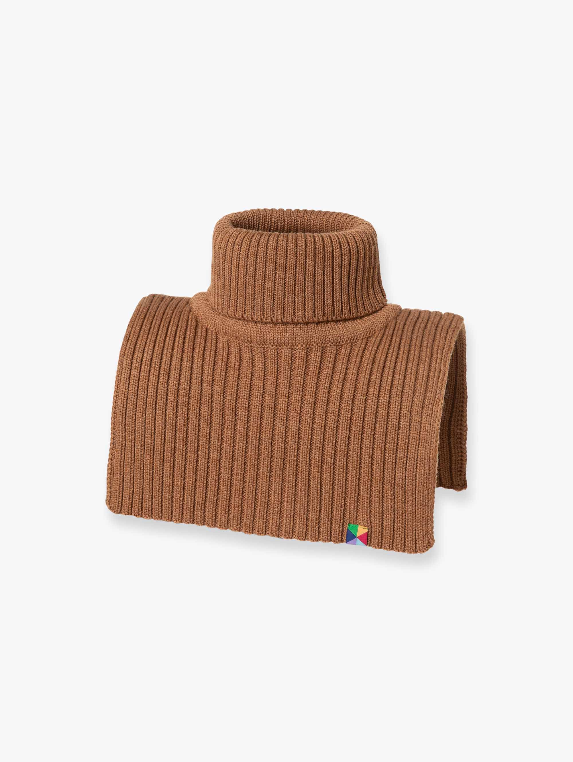 Karmelowy golfik merino bez podszewki