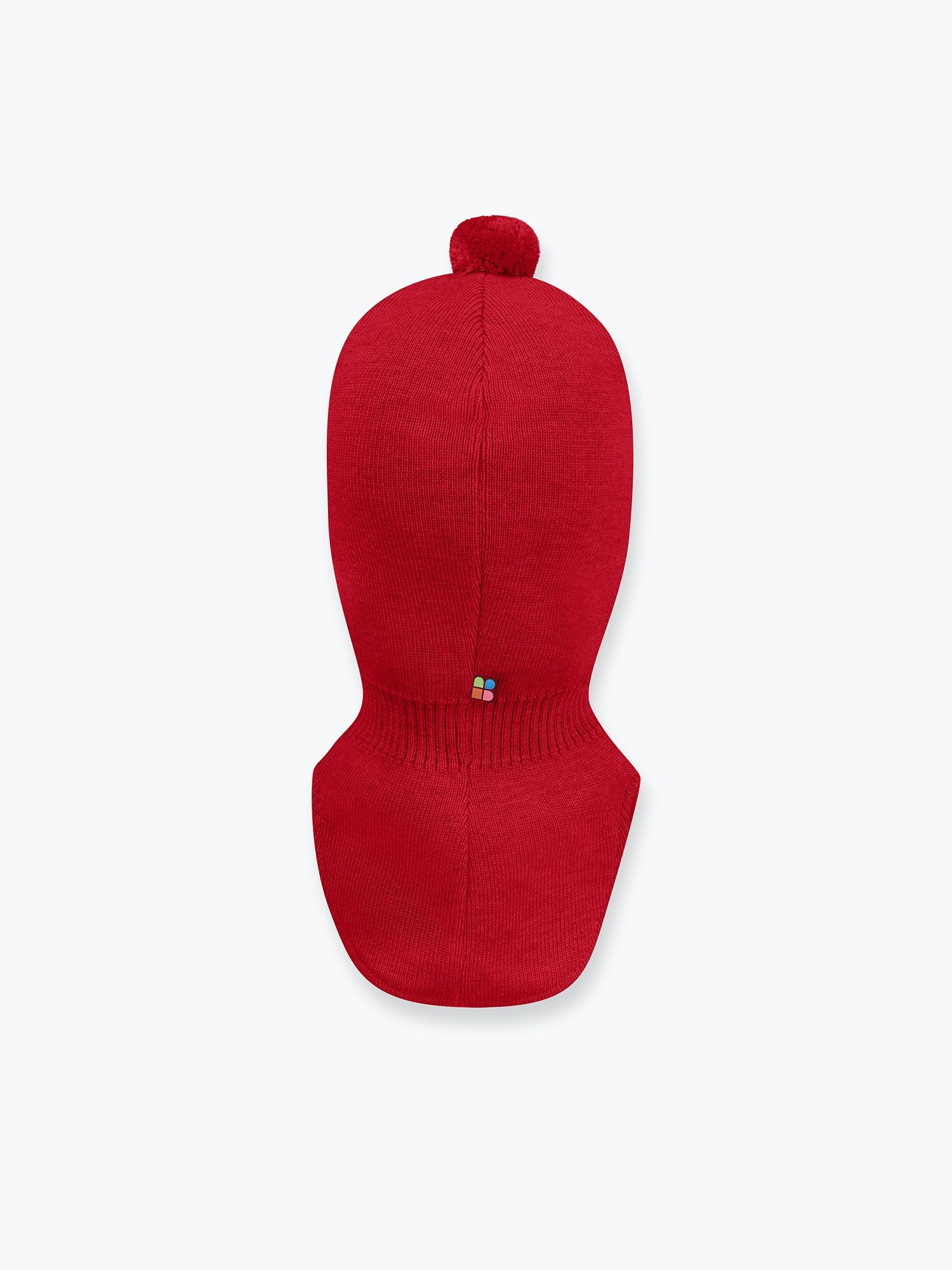 Red merino wool balaclava Baby