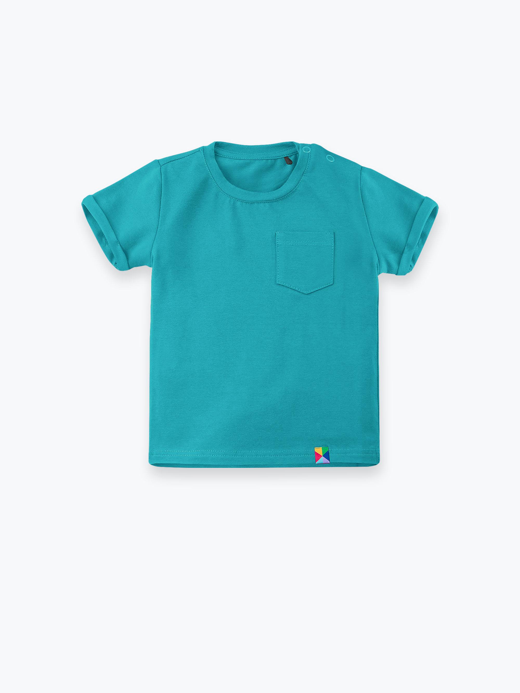 Turkusowy T-shirt