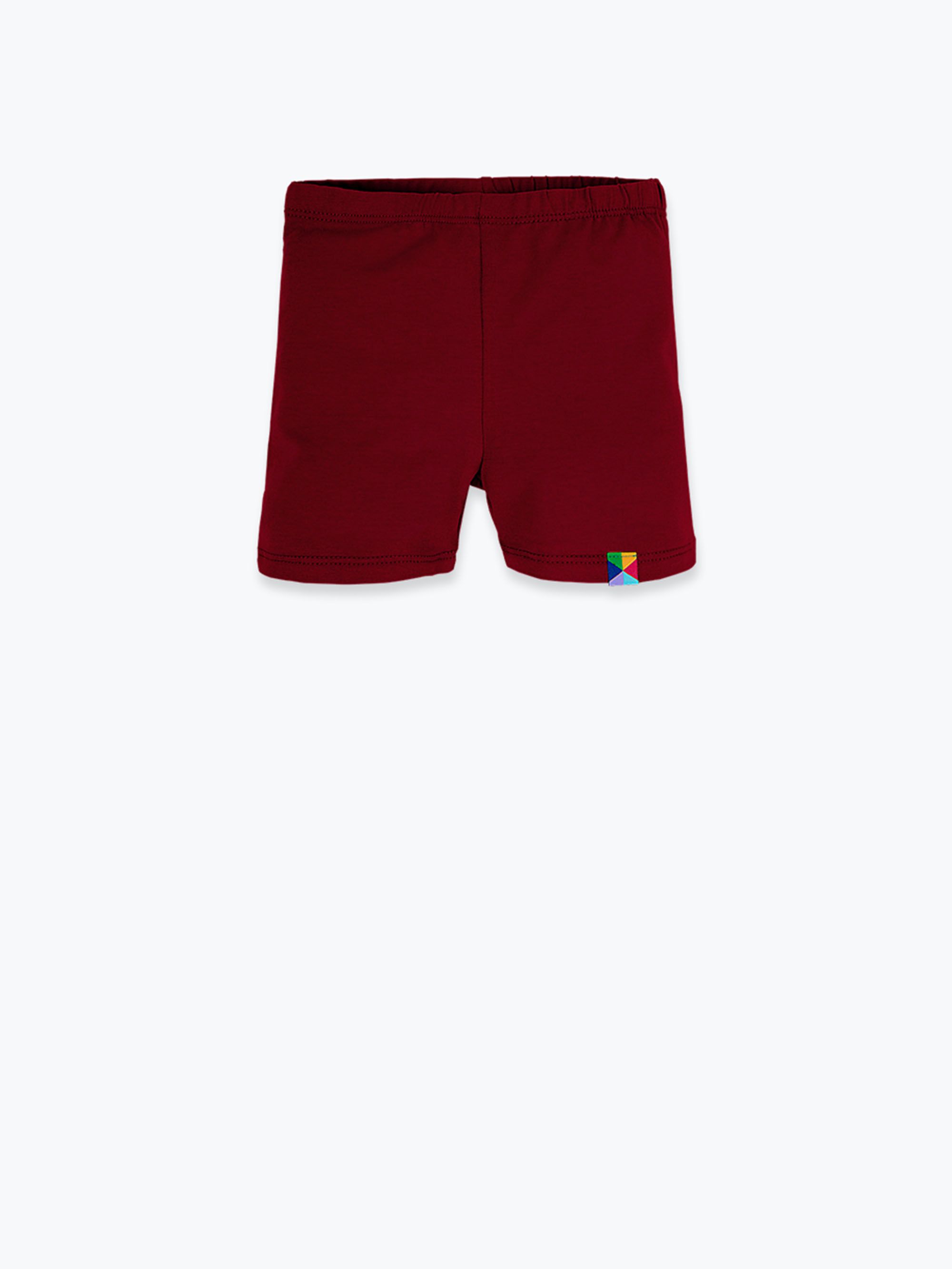 Bordowe legginsy krótkie Junior