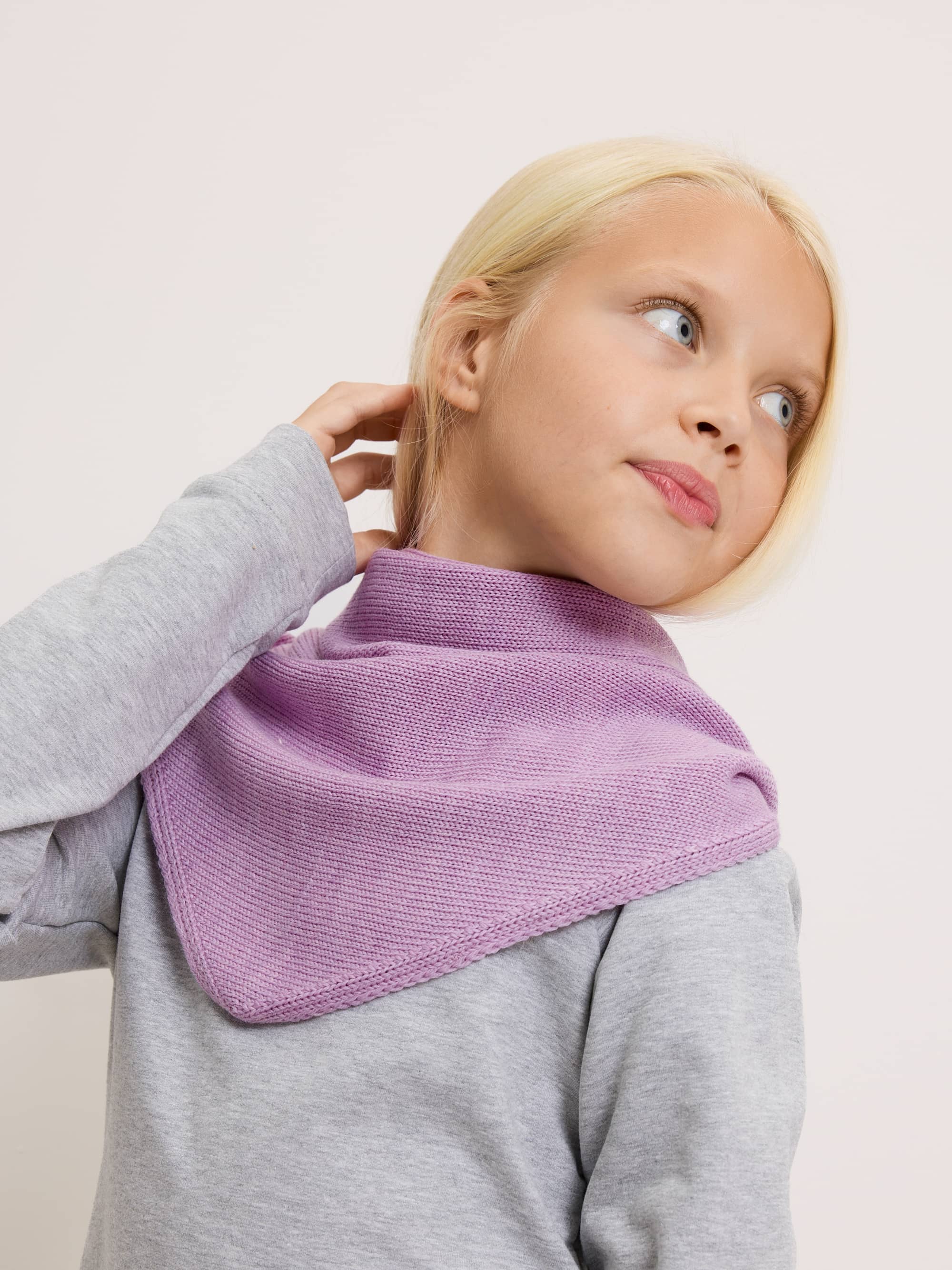 Light purple Merino Wool Scarf