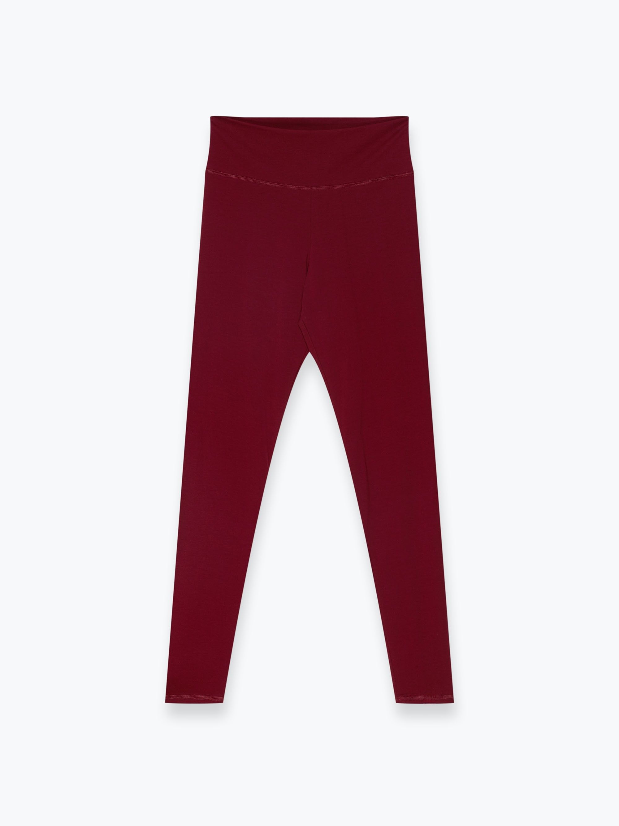 Bordowe legginsy damskie