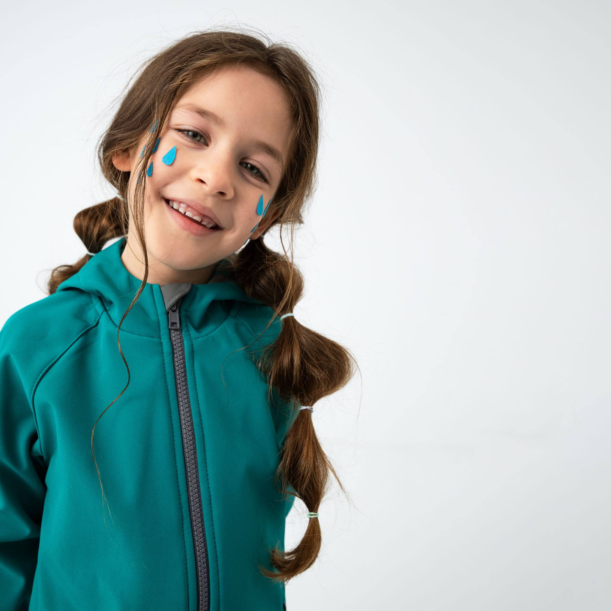 Turkusowa kurtka softshell