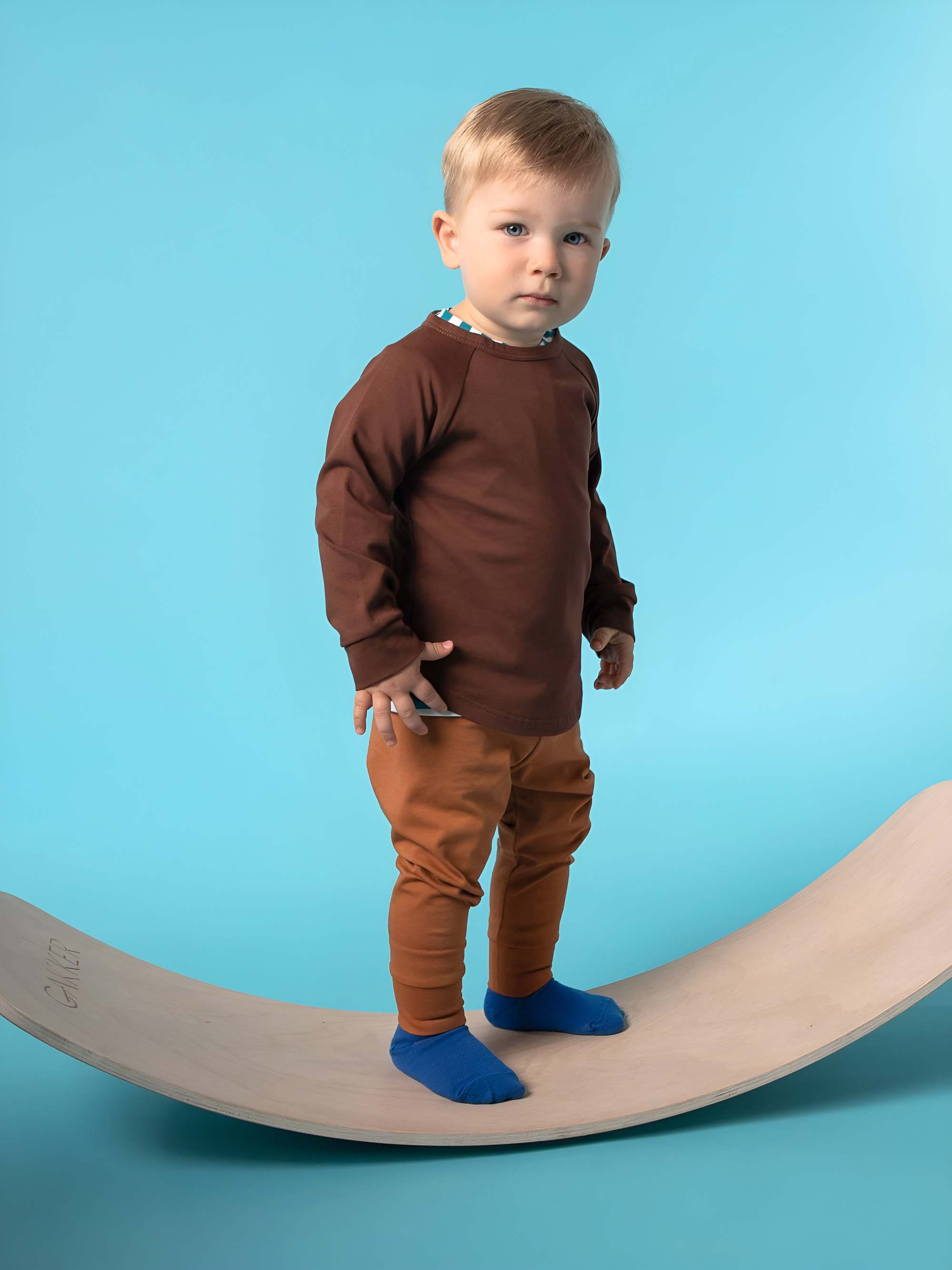 Caramel jersey pants