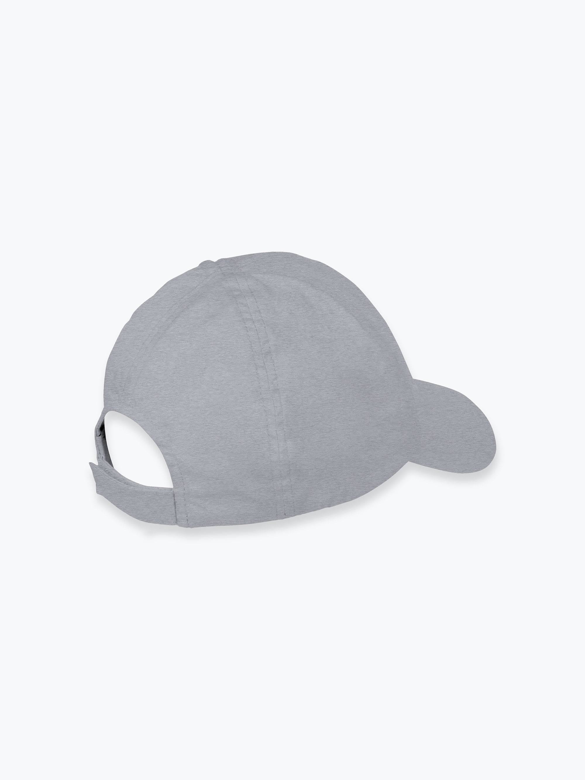 Grey melange baseball cap adults