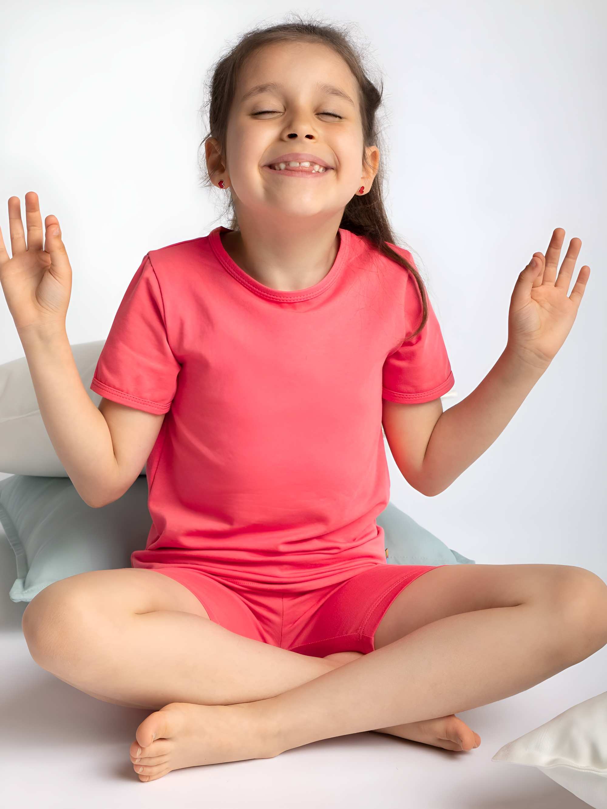 Coral short sleeve pyjamas