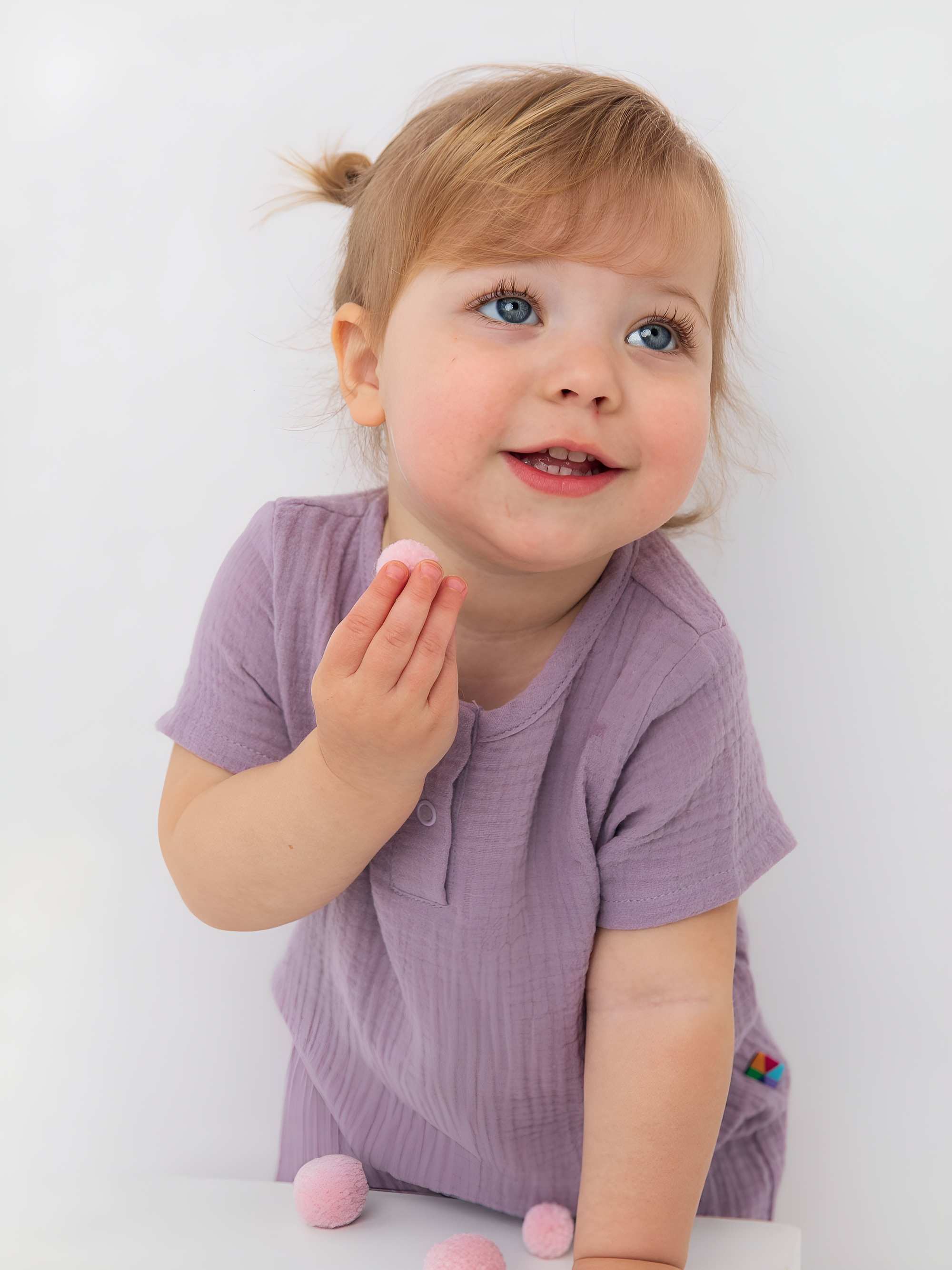 Heather muslin romper Baby