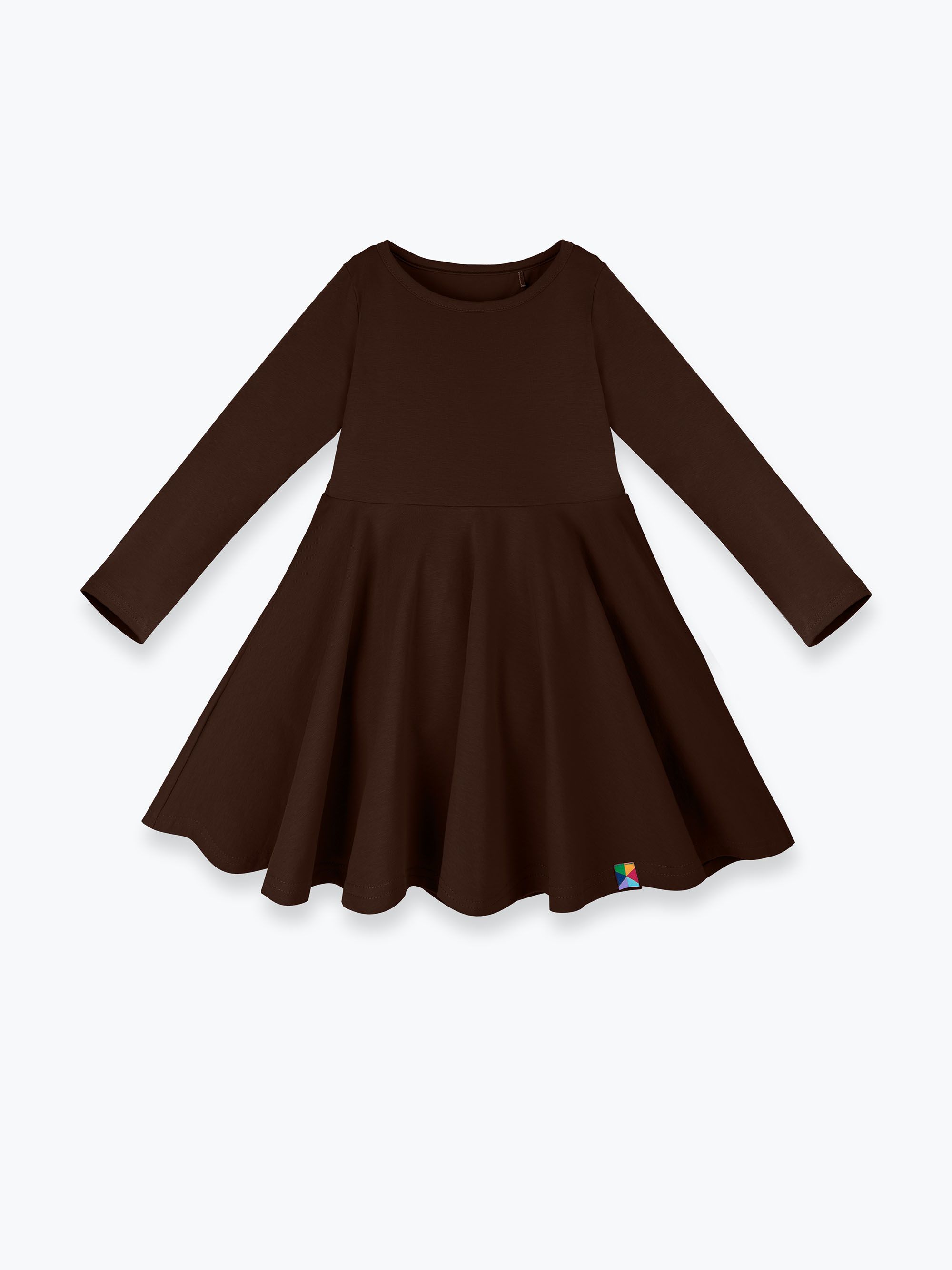 Brown long sleeve dress