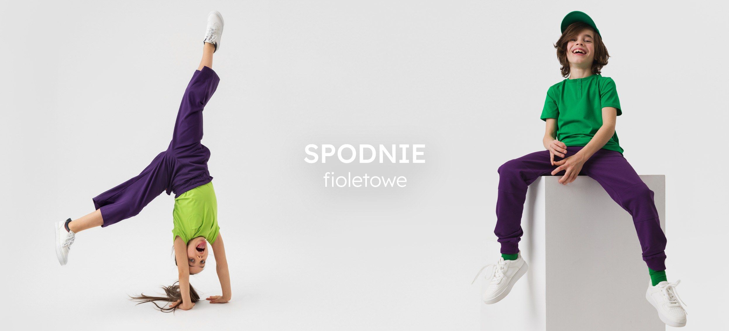 spodnie kolor fioletowy
