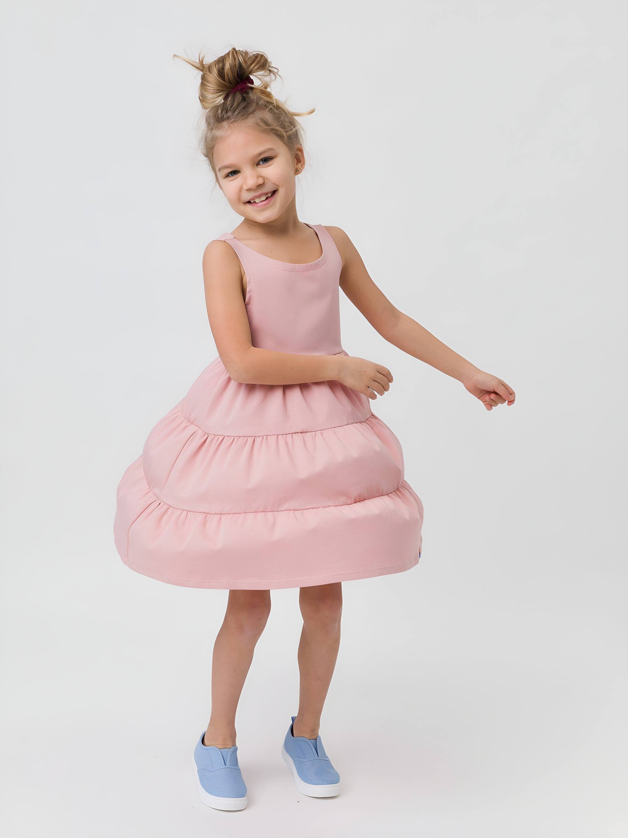 Powder pink sleeveless dress