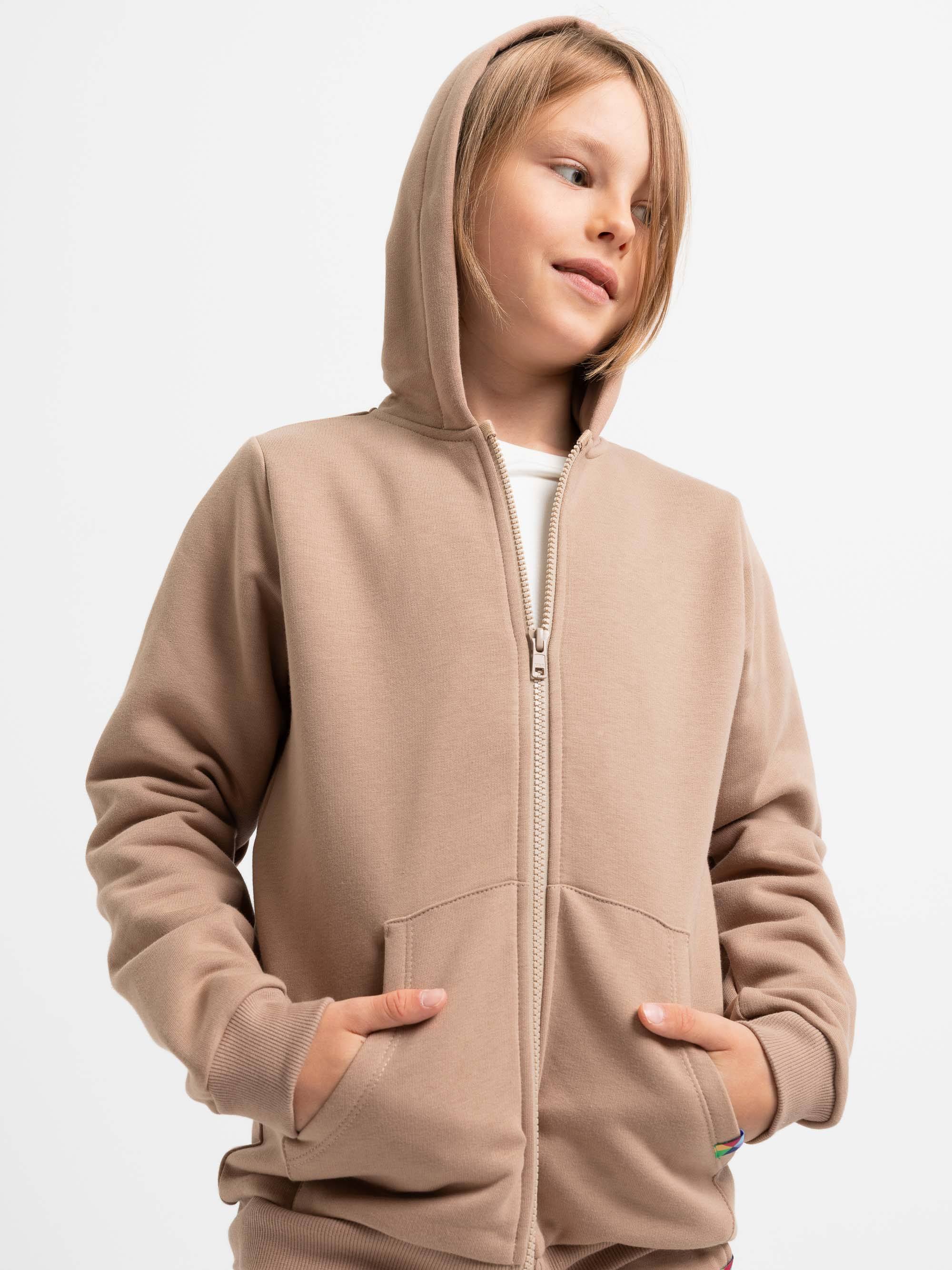Mocha mousse bluza rozpinana z meszkiem