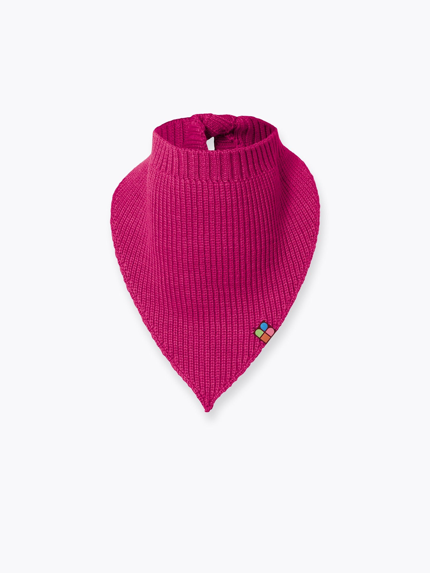 Pink Merino Wool Scarf with Ties Baby