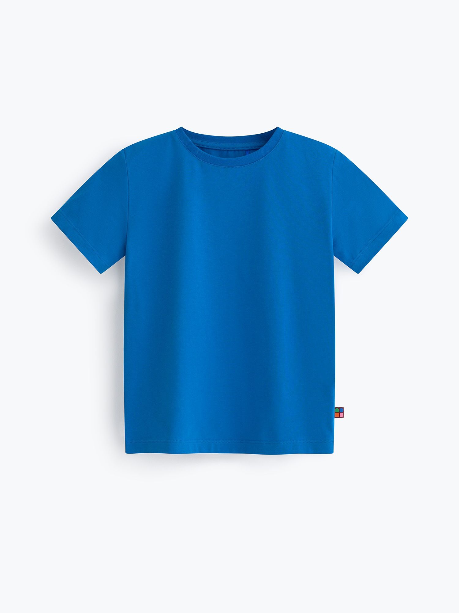 Lazurowy T-shirt ze ściągaczem