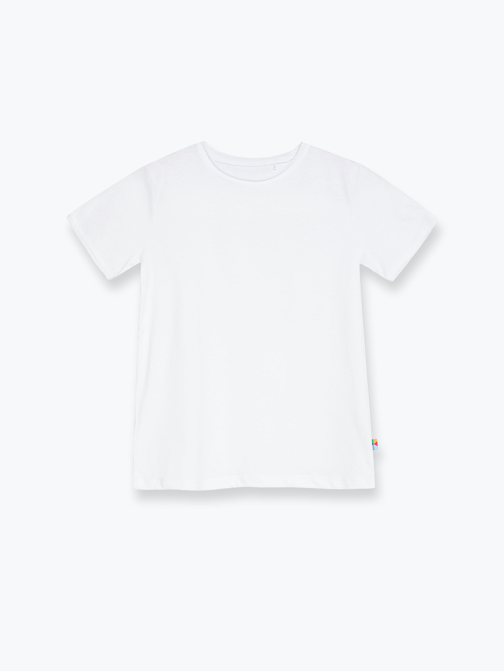 Biały T-shirt z cienkiej dzianiny Junior