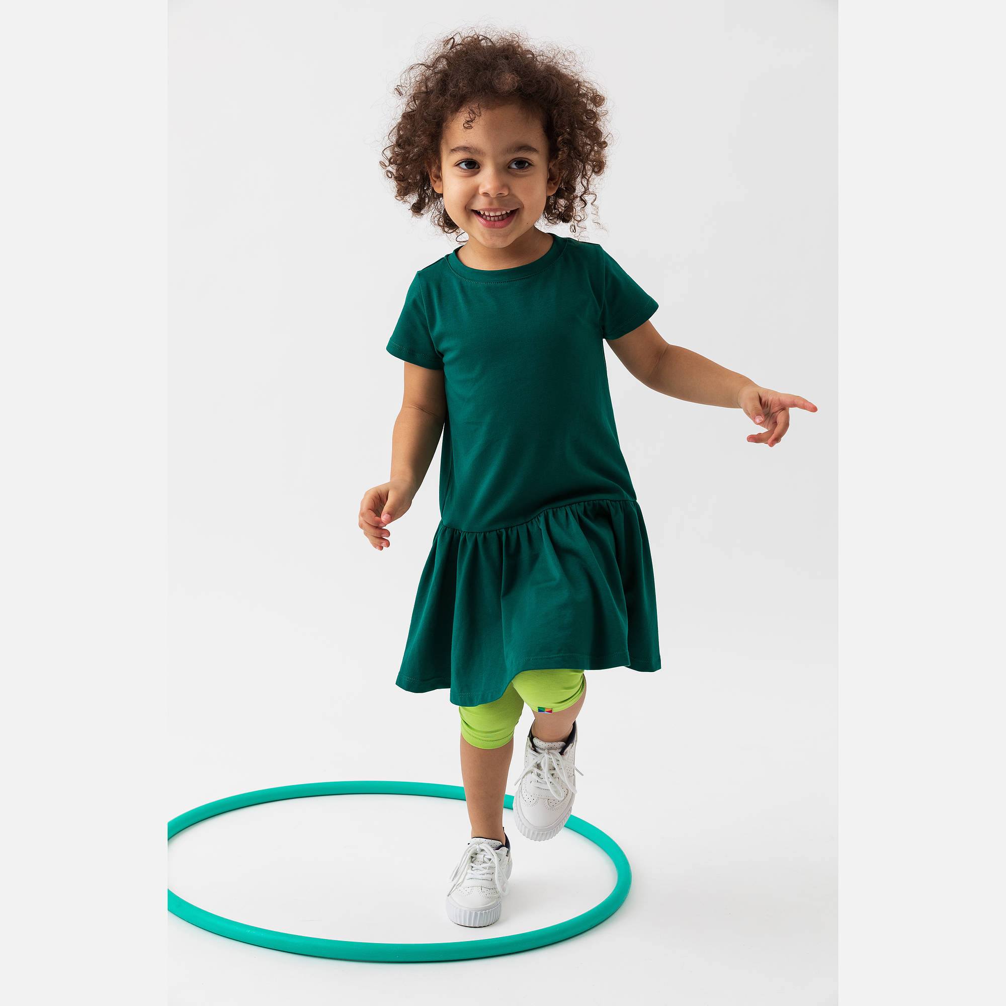 Limonkowe legginsy 3/4