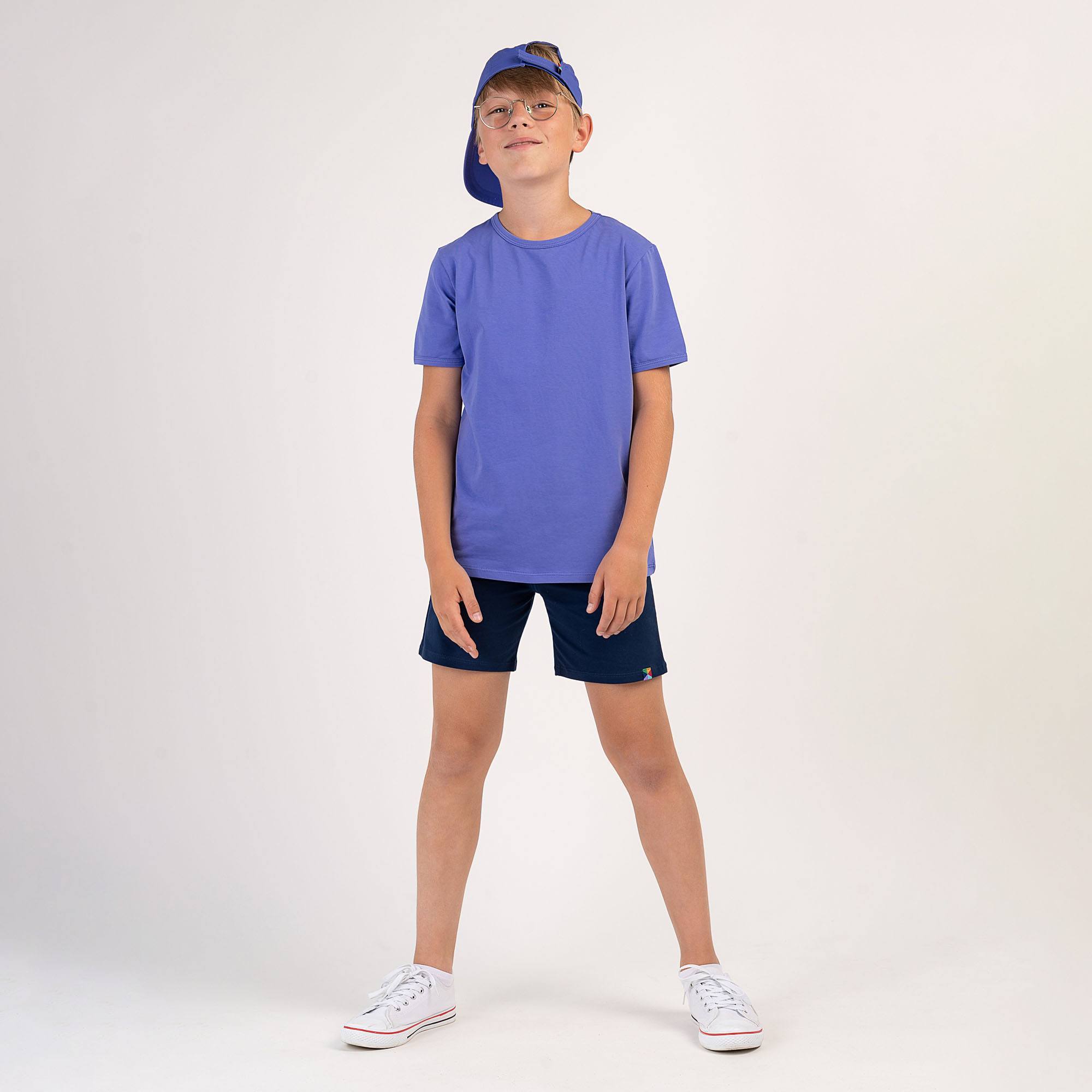 Barwinkowa koszulka z krótkim rękawem Junior