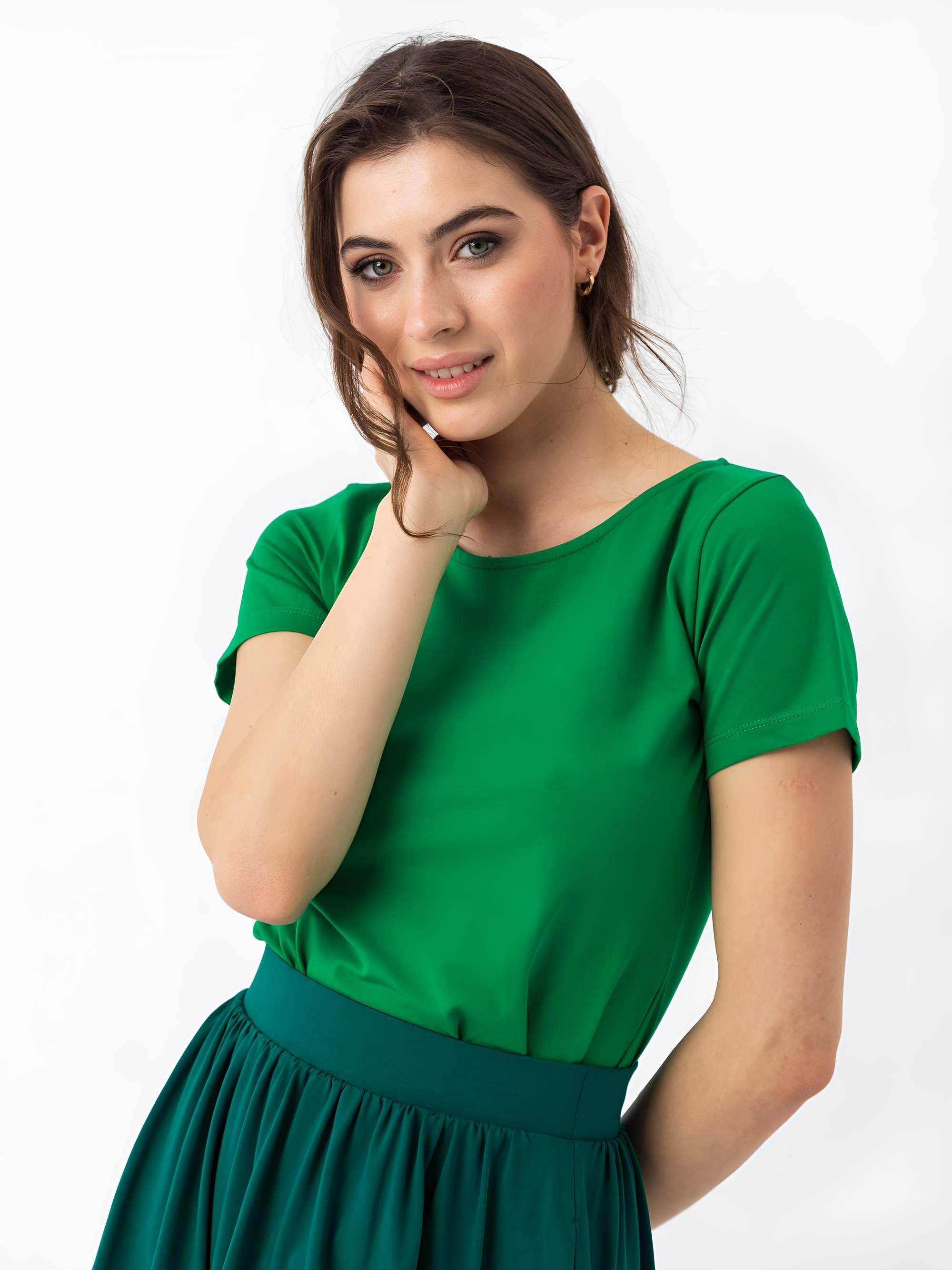 Zielona koszulka damska