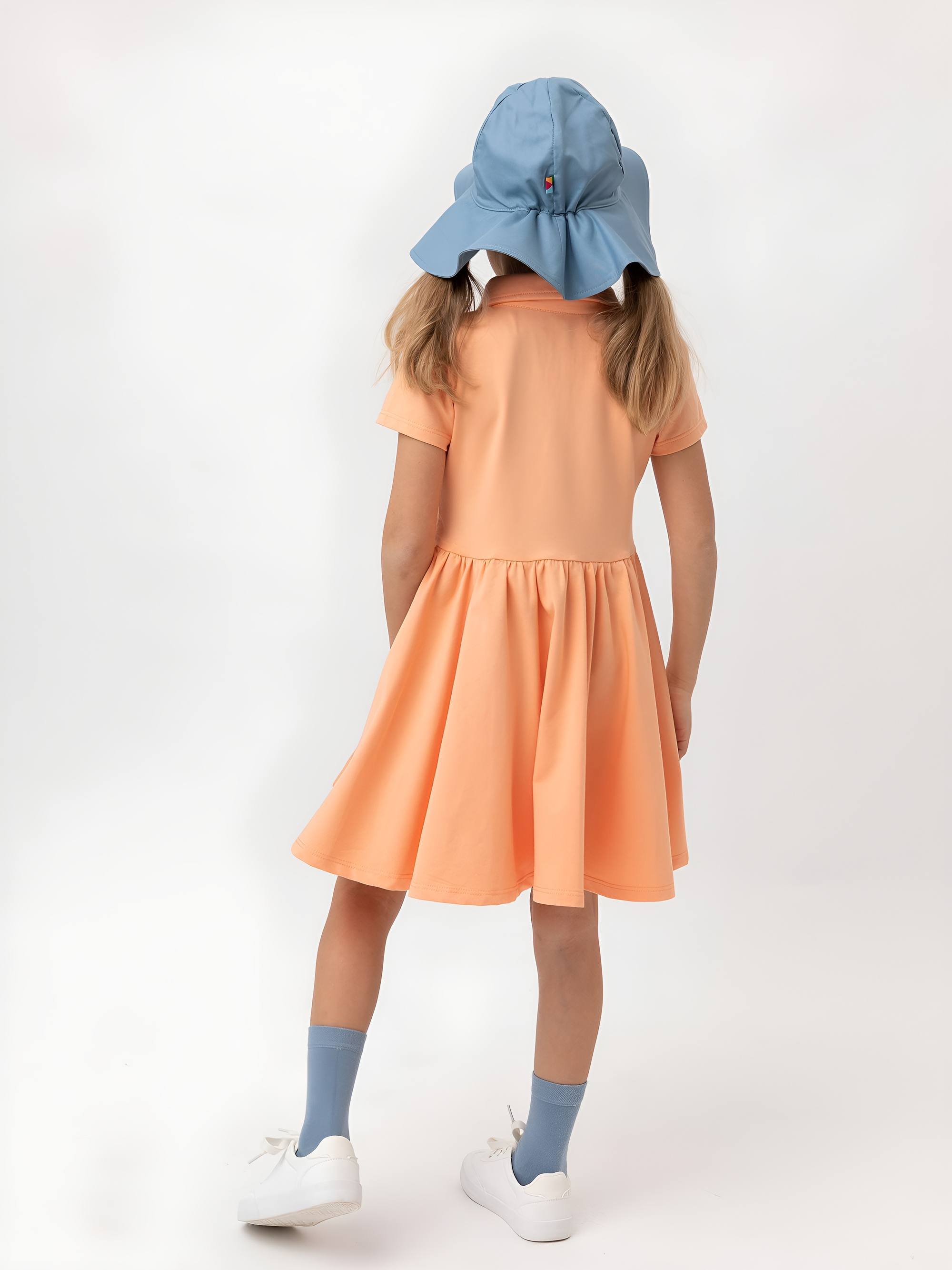 Morelowa sukienka polo