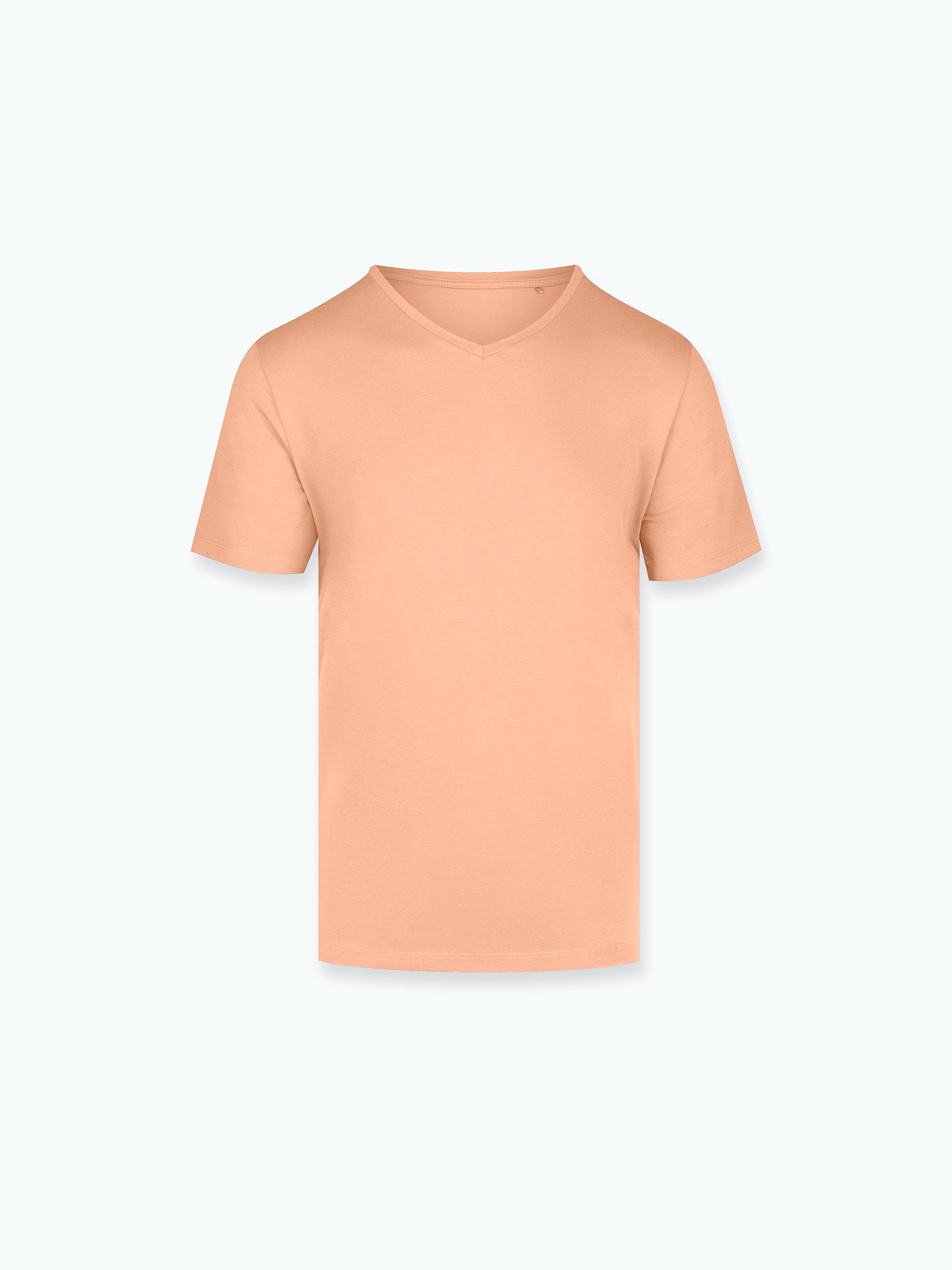 Morelowy T-shirt w serek męski