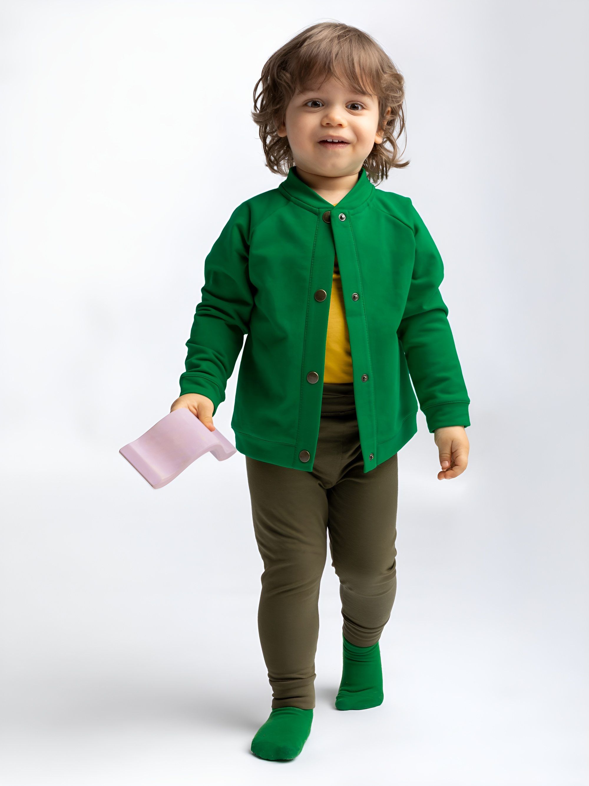 Khaki jersey pants