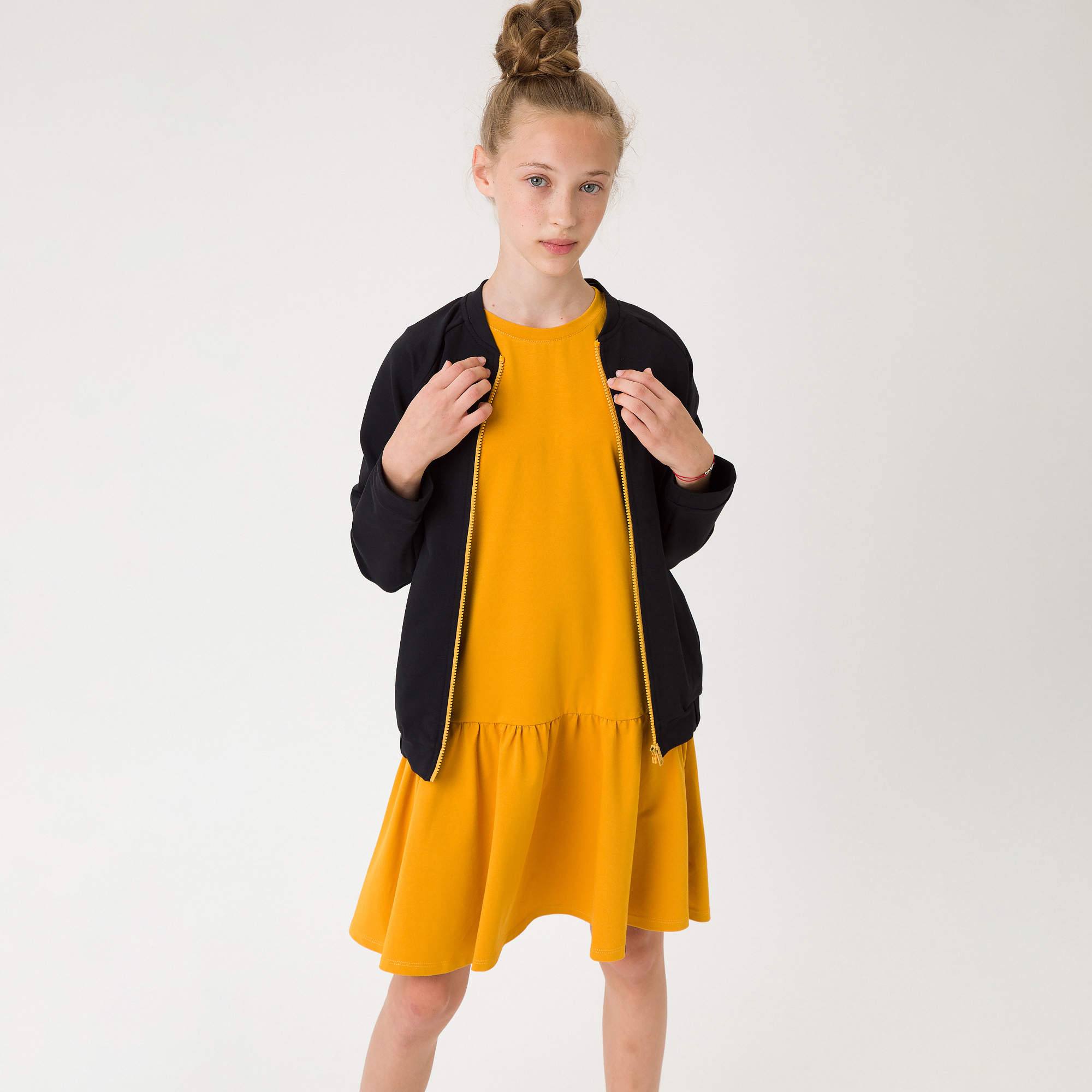 Czarna bluza na zamek Junior