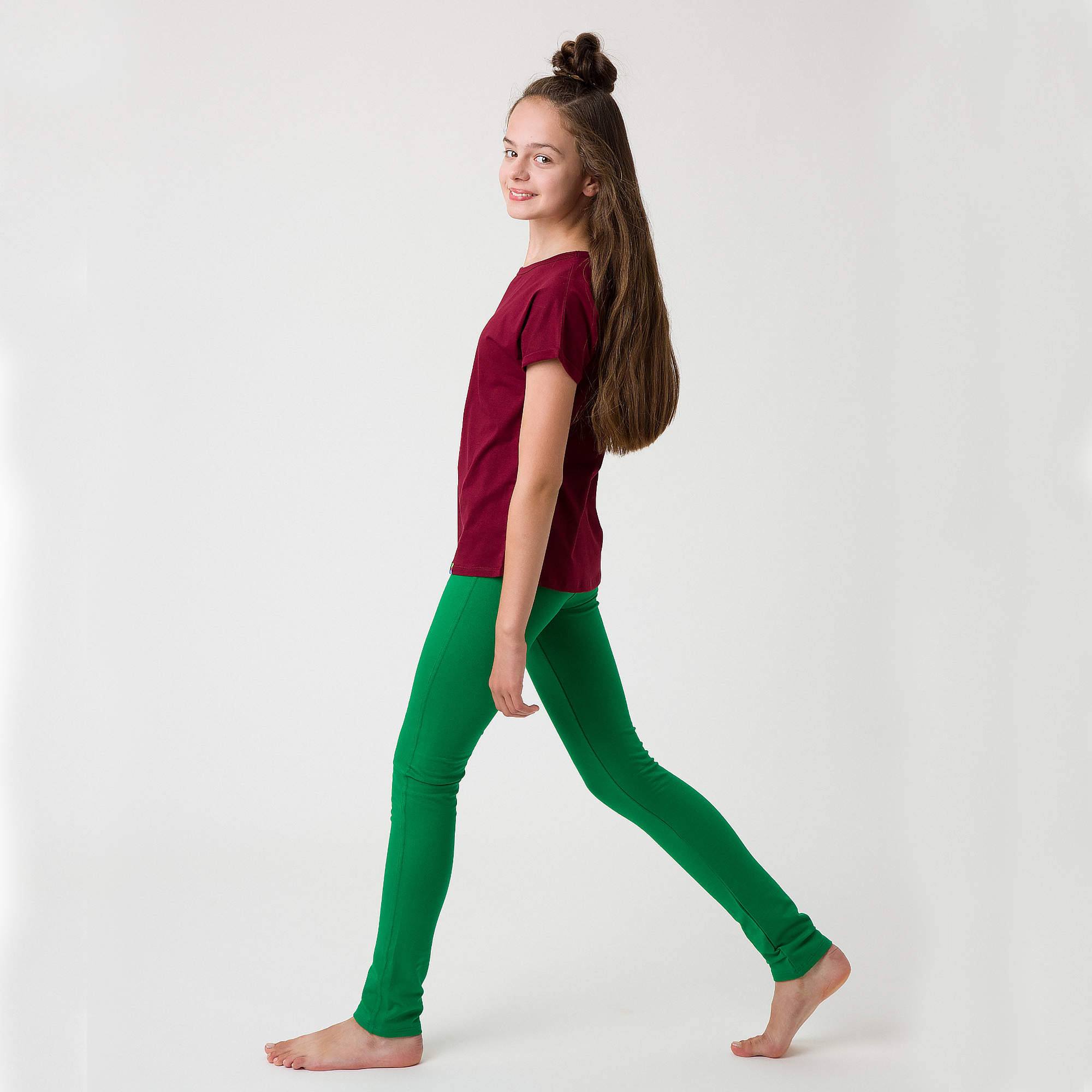 Zielone tregginsy Junior