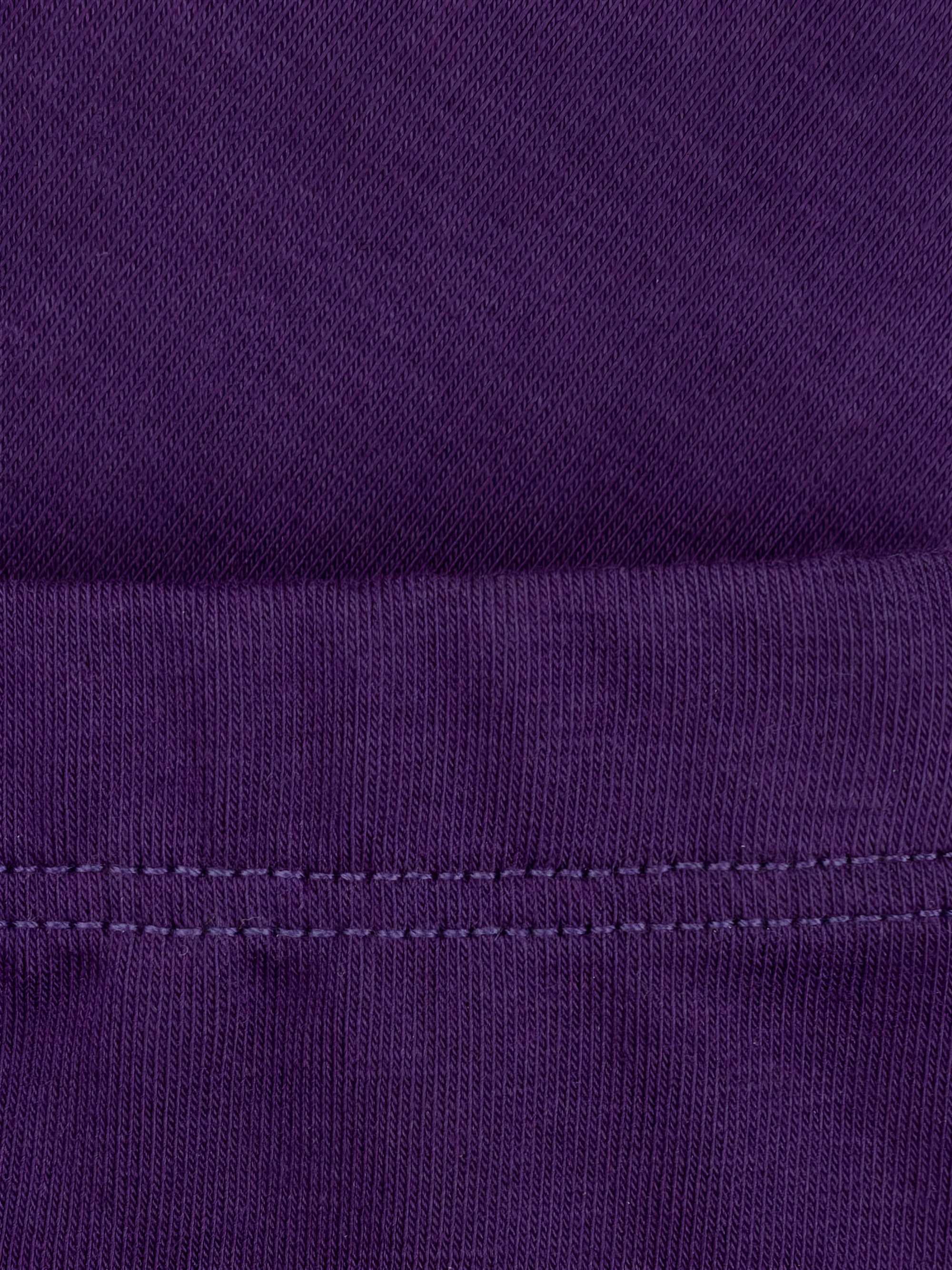 Fioletowe legginsy z gumką w pasie